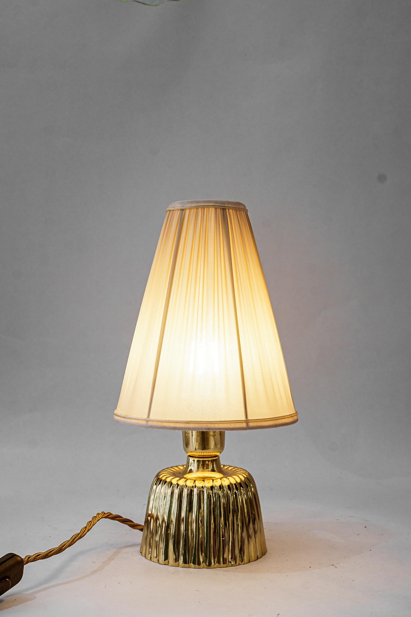 Art deco tischlampen mit stoffschirmen wien um 1920er im Zustand „Gut“ im Angebot in Wien, AT