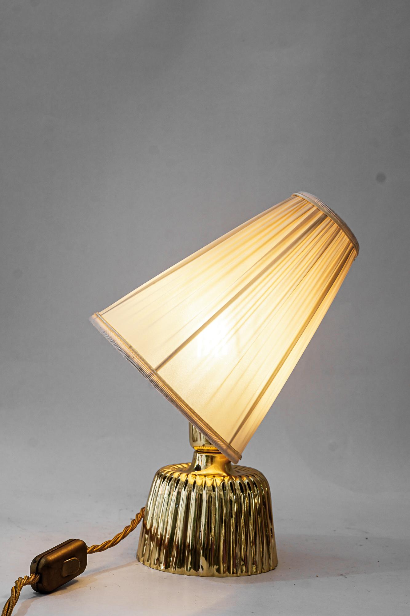Art deco tischlampen mit stoffschirmen wien um 1920er im Angebot 1