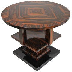 Art Deco Table Macassar Wood, Austria, circa 1920