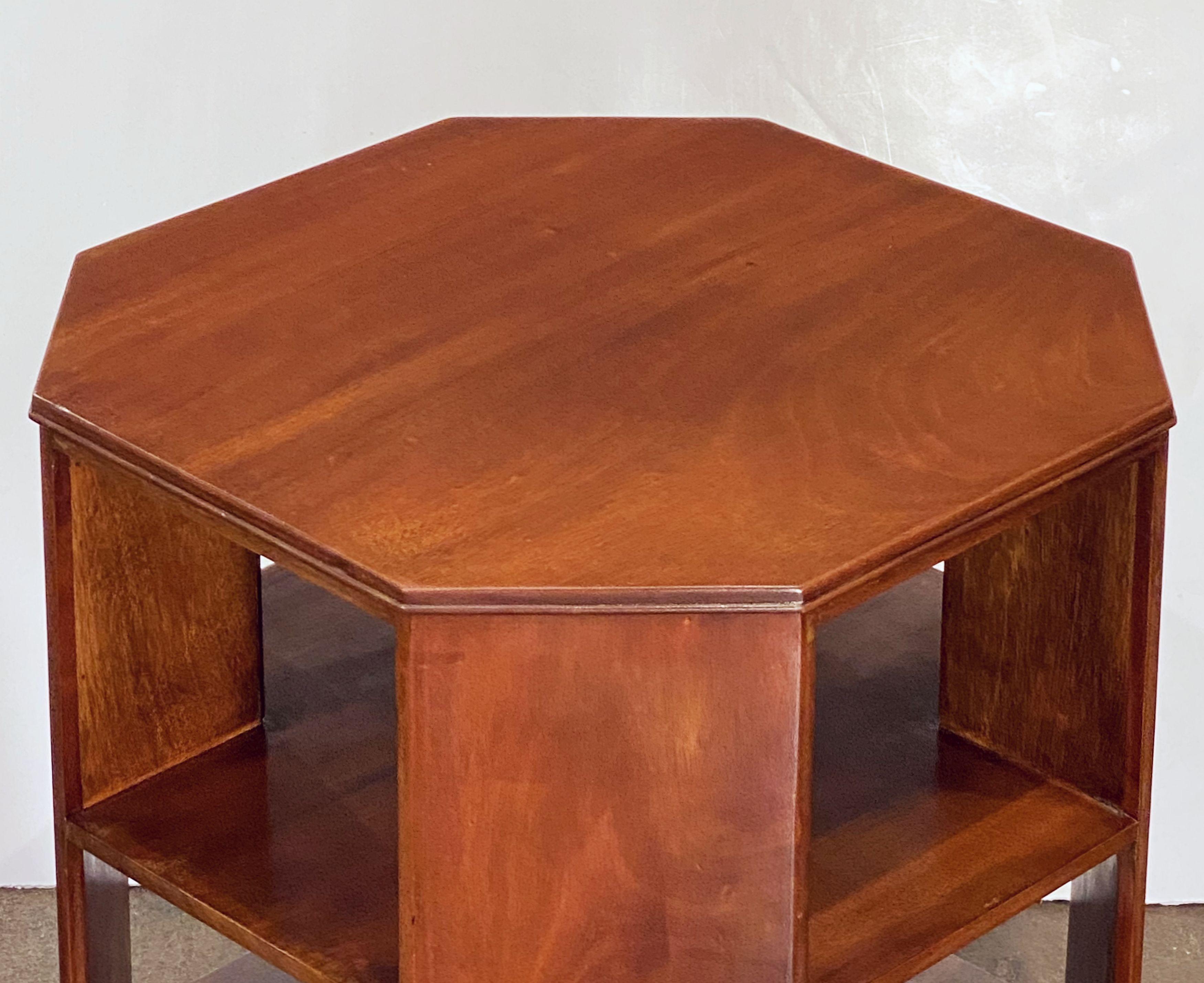 Wood Art Deco Table of Mahogany from England