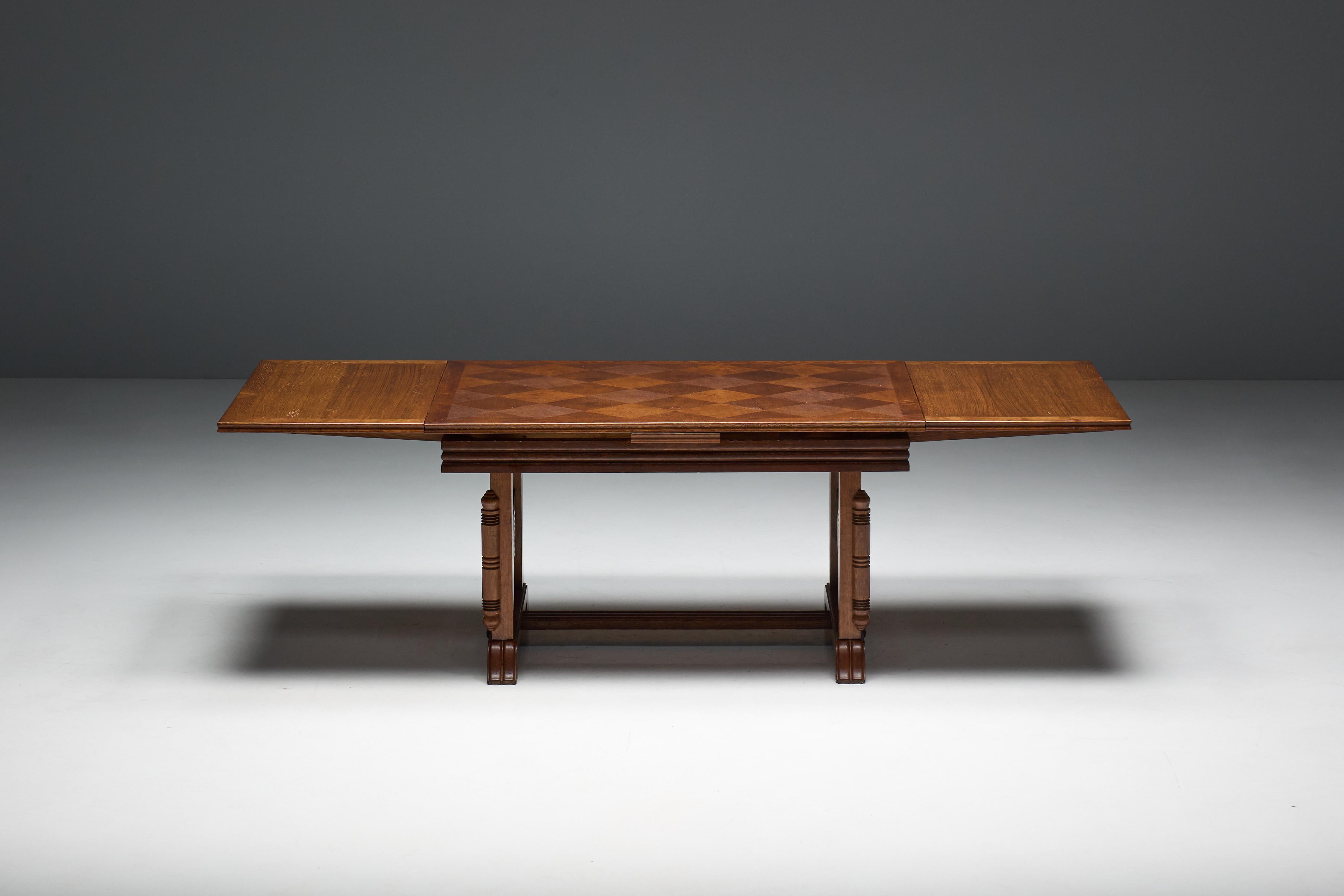 Art Deco Table or Desk by Charles Dudouyt, France, 1940s im Angebot 3