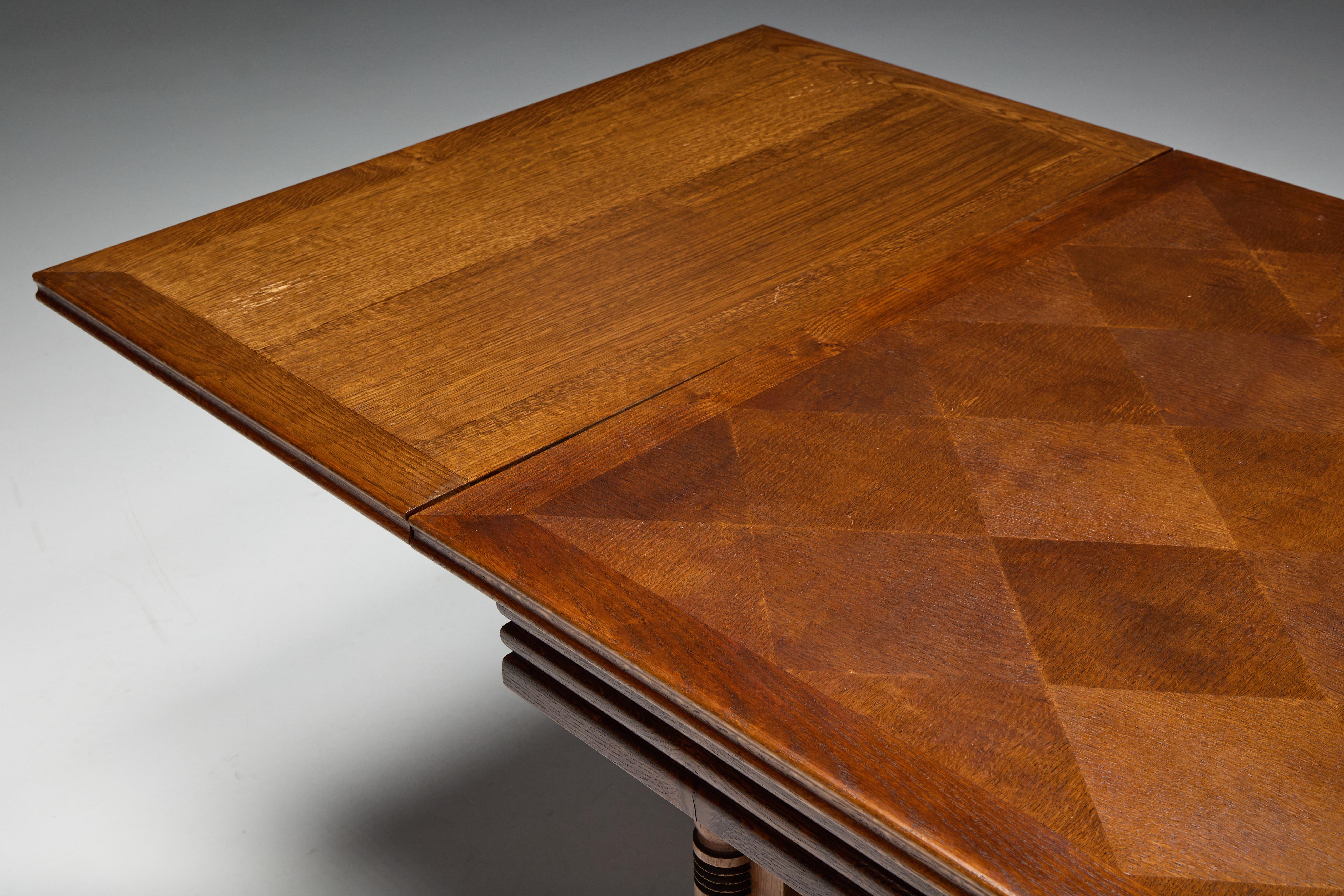 Art Deco Table or Desk by Charles Dudouyt, France, 1940s im Angebot 4