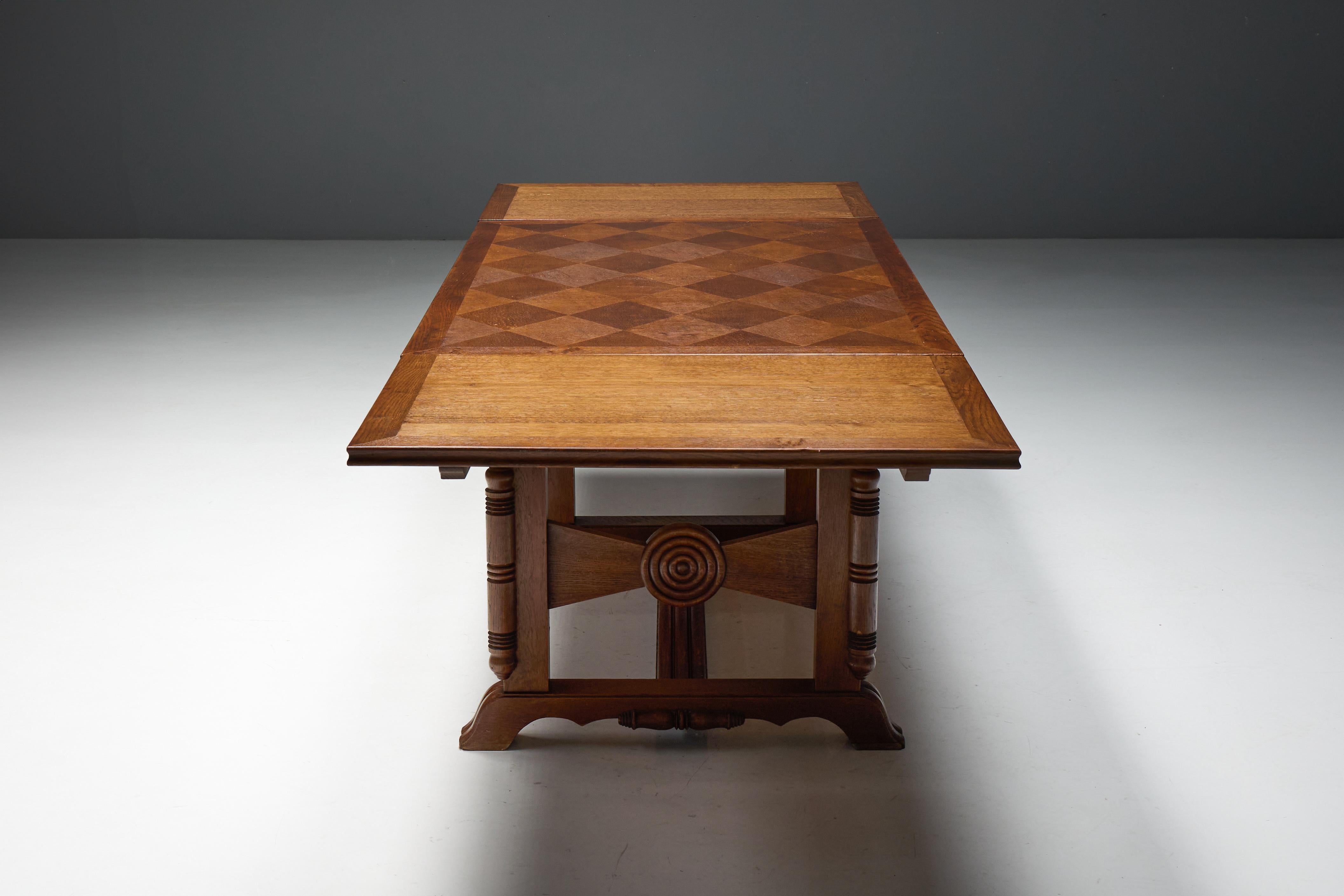 Art Deco Table or Desk by Charles Dudouyt, France, 1940s im Angebot 5
