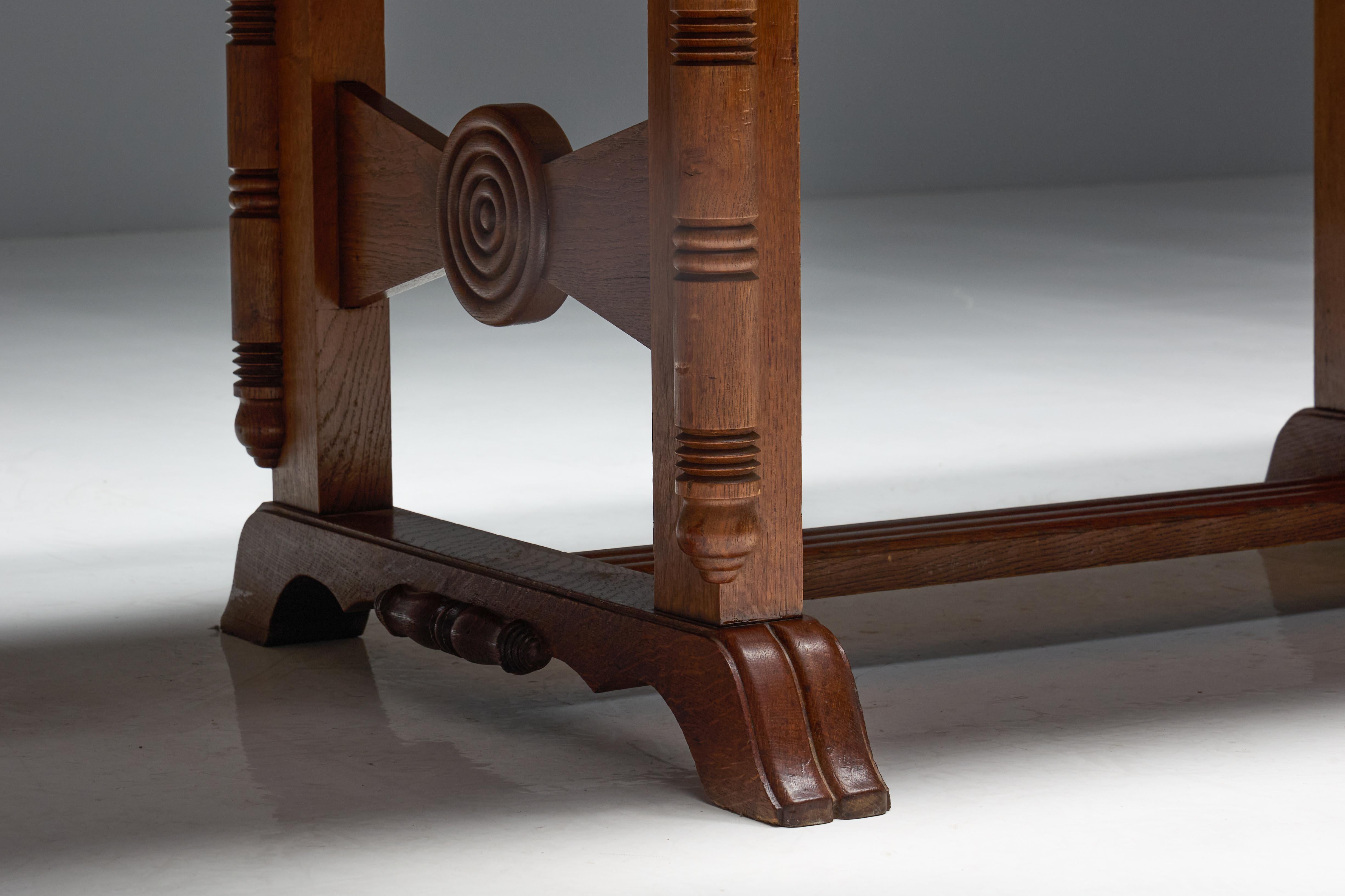 Art Deco Table or Desk by Charles Dudouyt, France, 1940s im Angebot 8