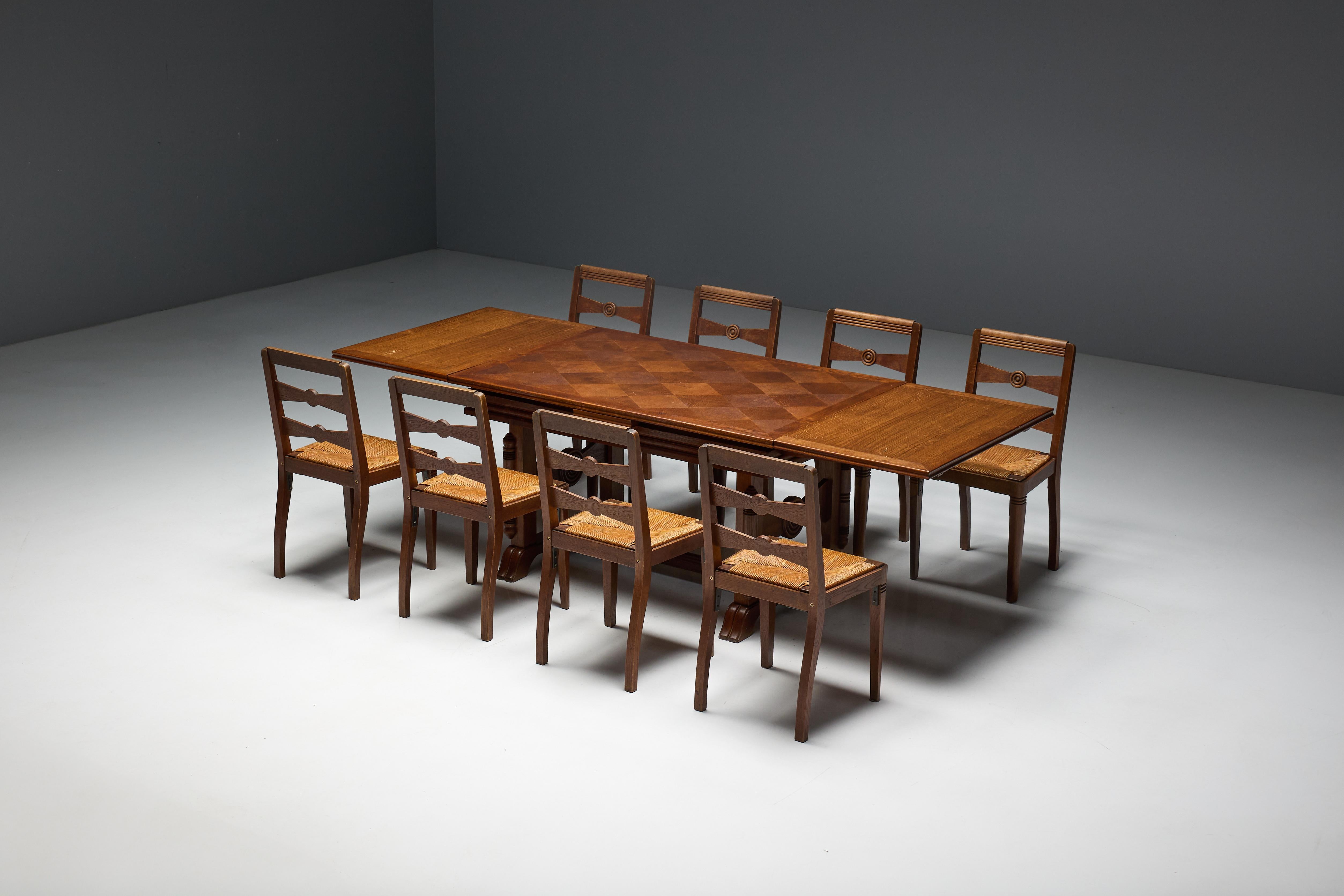 Art Deco Table or Desk by Charles Dudouyt, France, 1940s im Angebot 9
