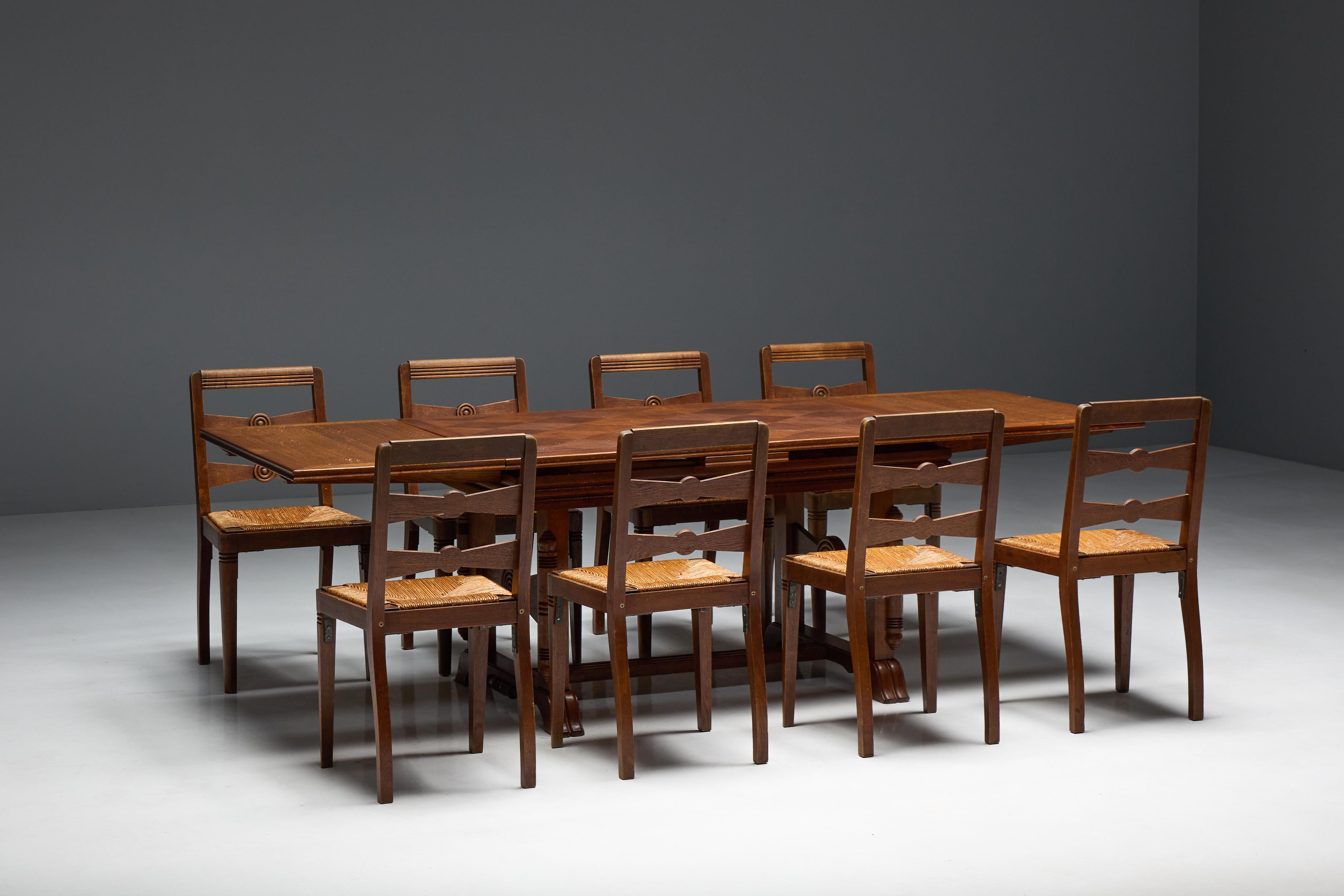 Art Deco Table or Desk by Charles Dudouyt, France, 1940s im Angebot 10