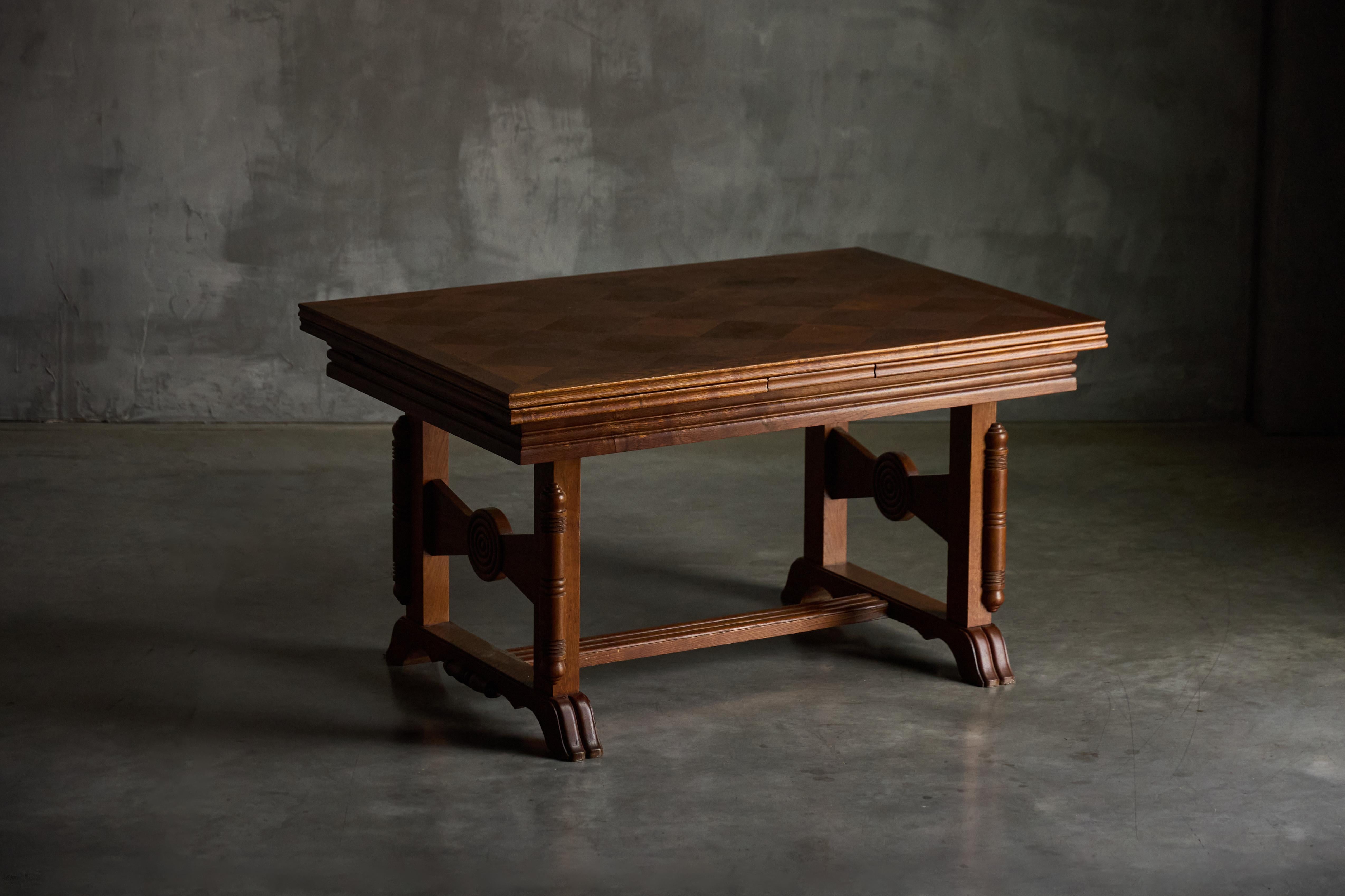 Art Deco Table or Desk by Charles Dudouyt, France, 1940s (Französisch) im Angebot