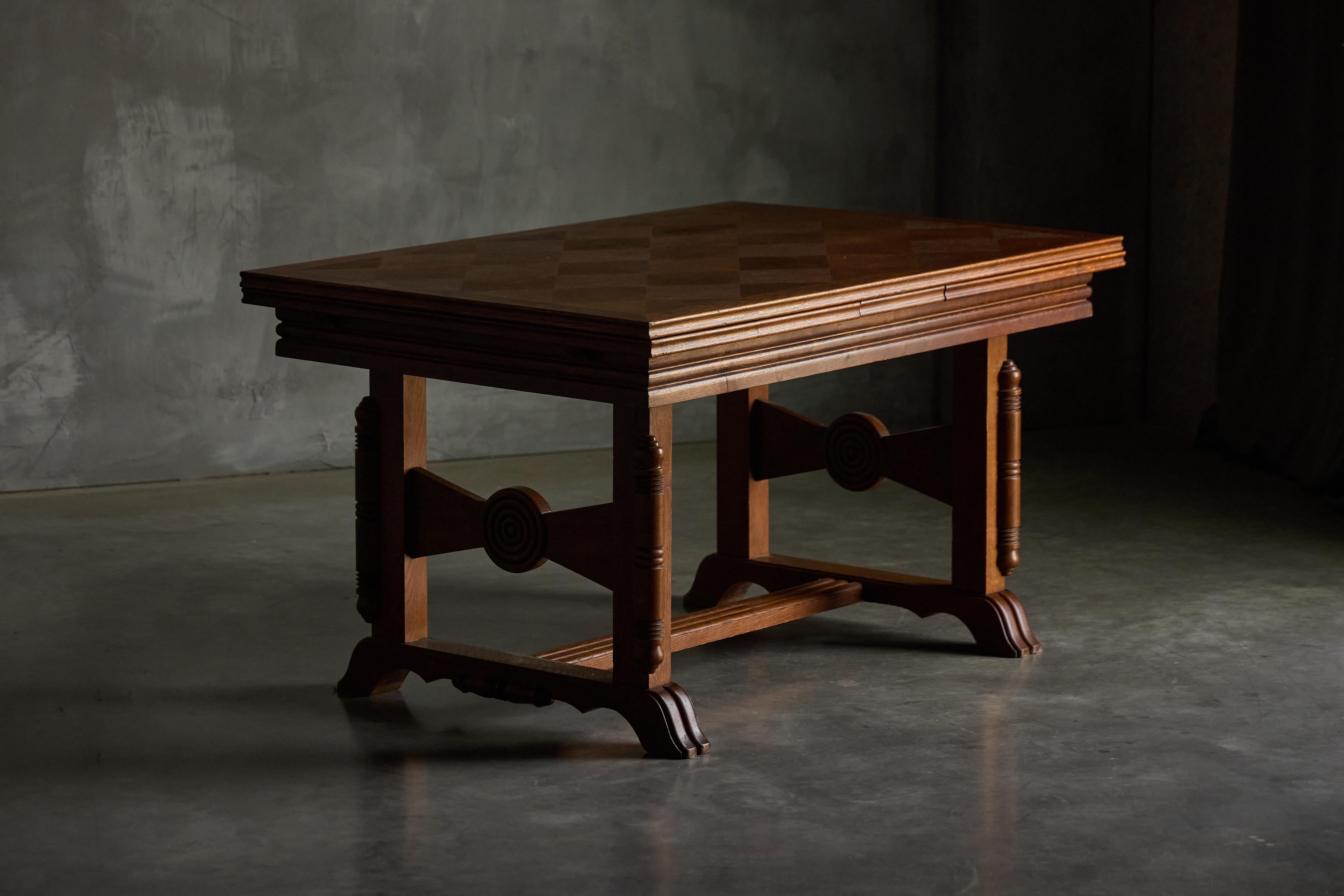 Art Deco Table or Desk by Charles Dudouyt, France, 1940s im Angebot 1