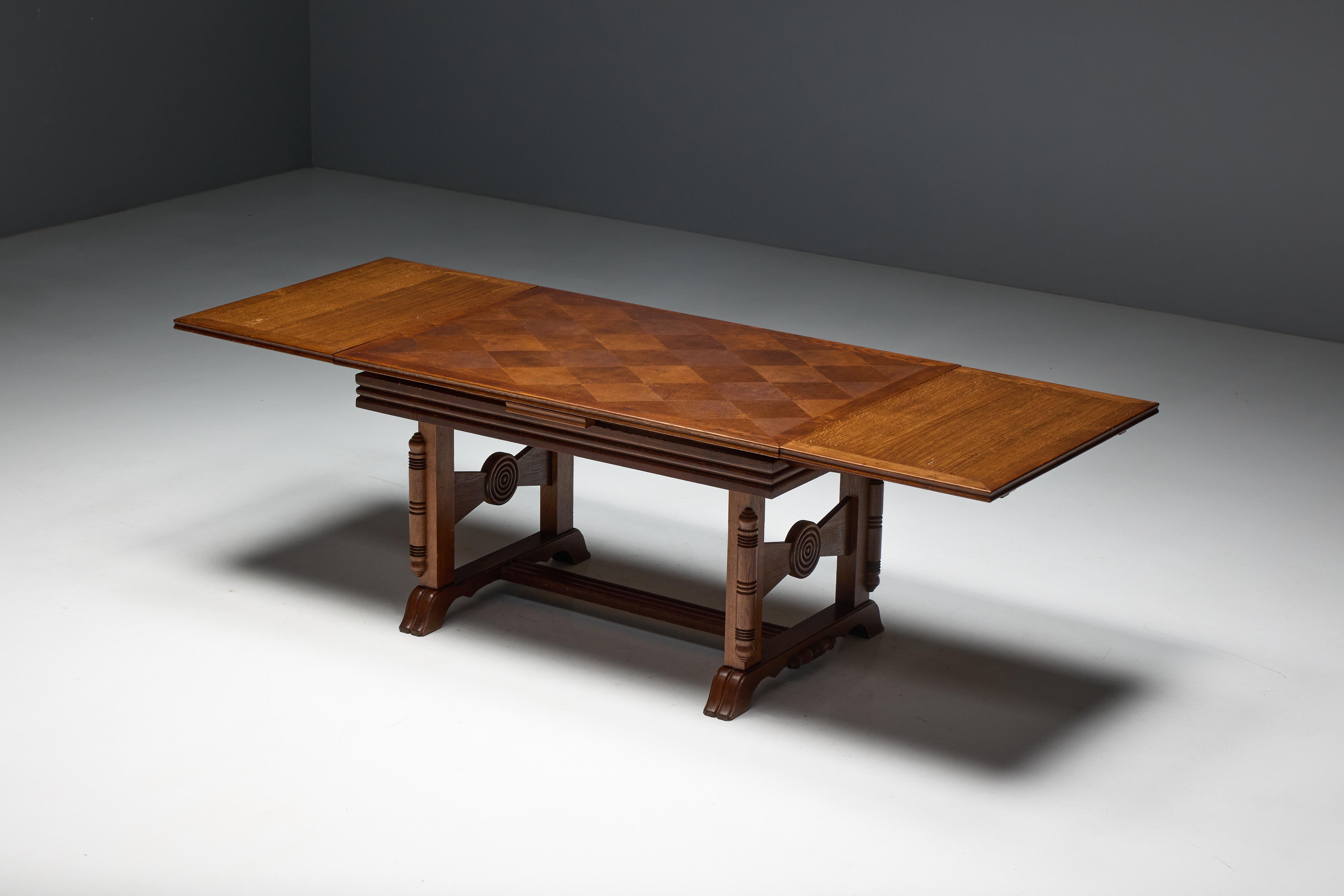 Art Deco Table or Desk by Charles Dudouyt, France, 1940s im Angebot 2