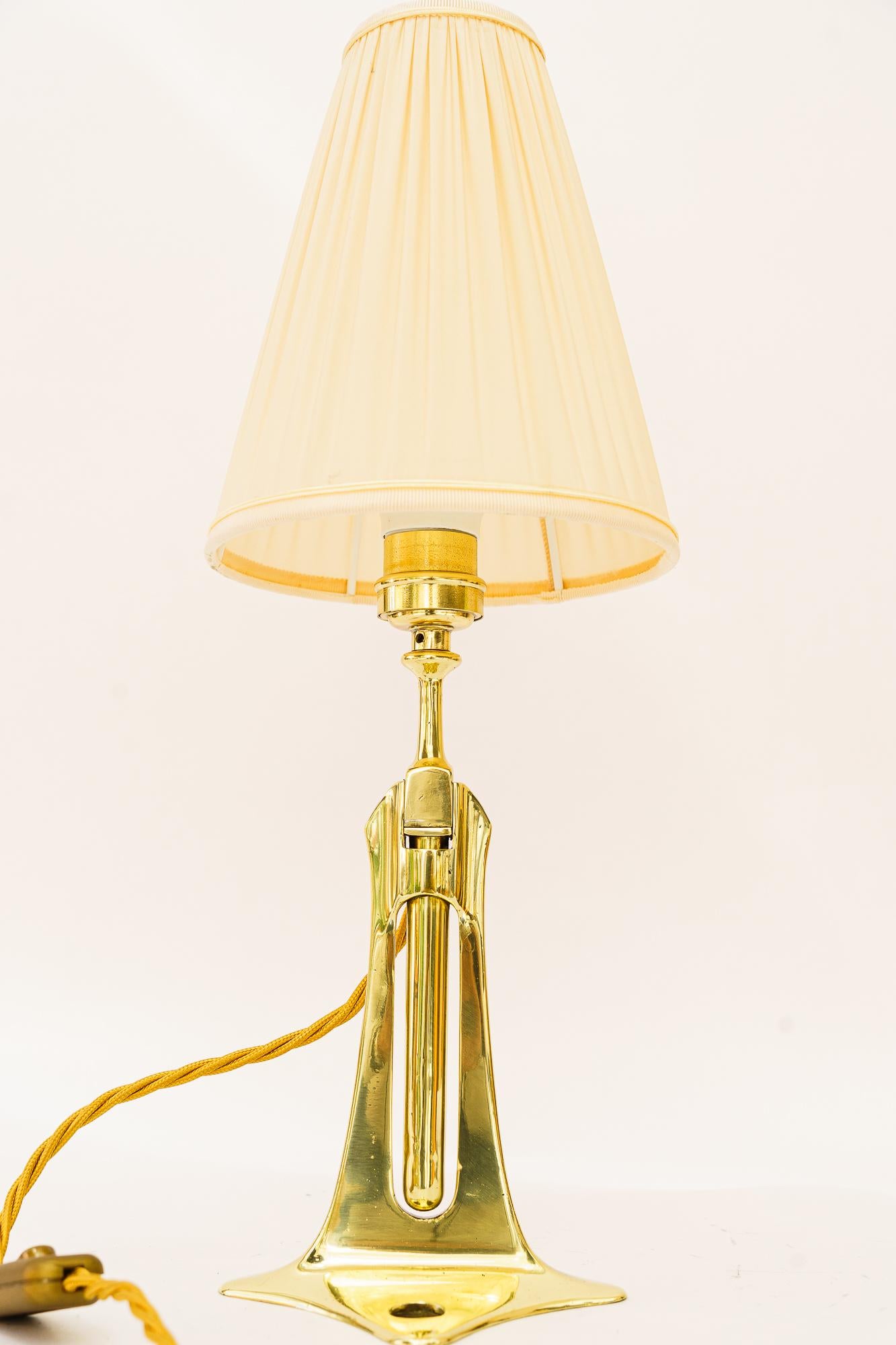 Polished Art Deco table or wall lamp vienna around 1920s For Sale