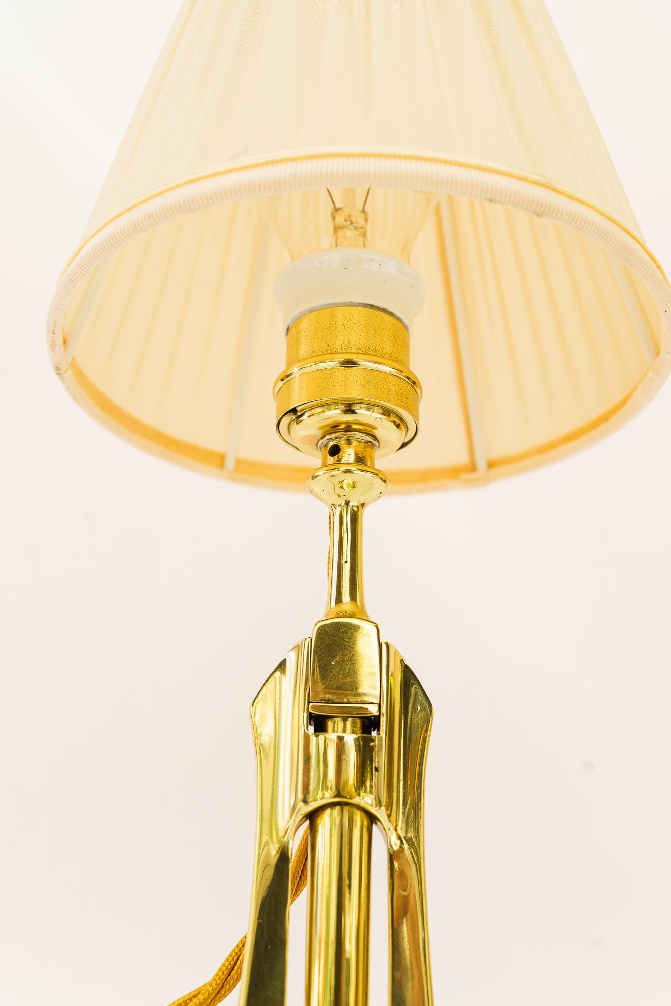 Art Deco Tisch- oder Wandlampe Wien um 1920er Jahre (Messing) im Angebot