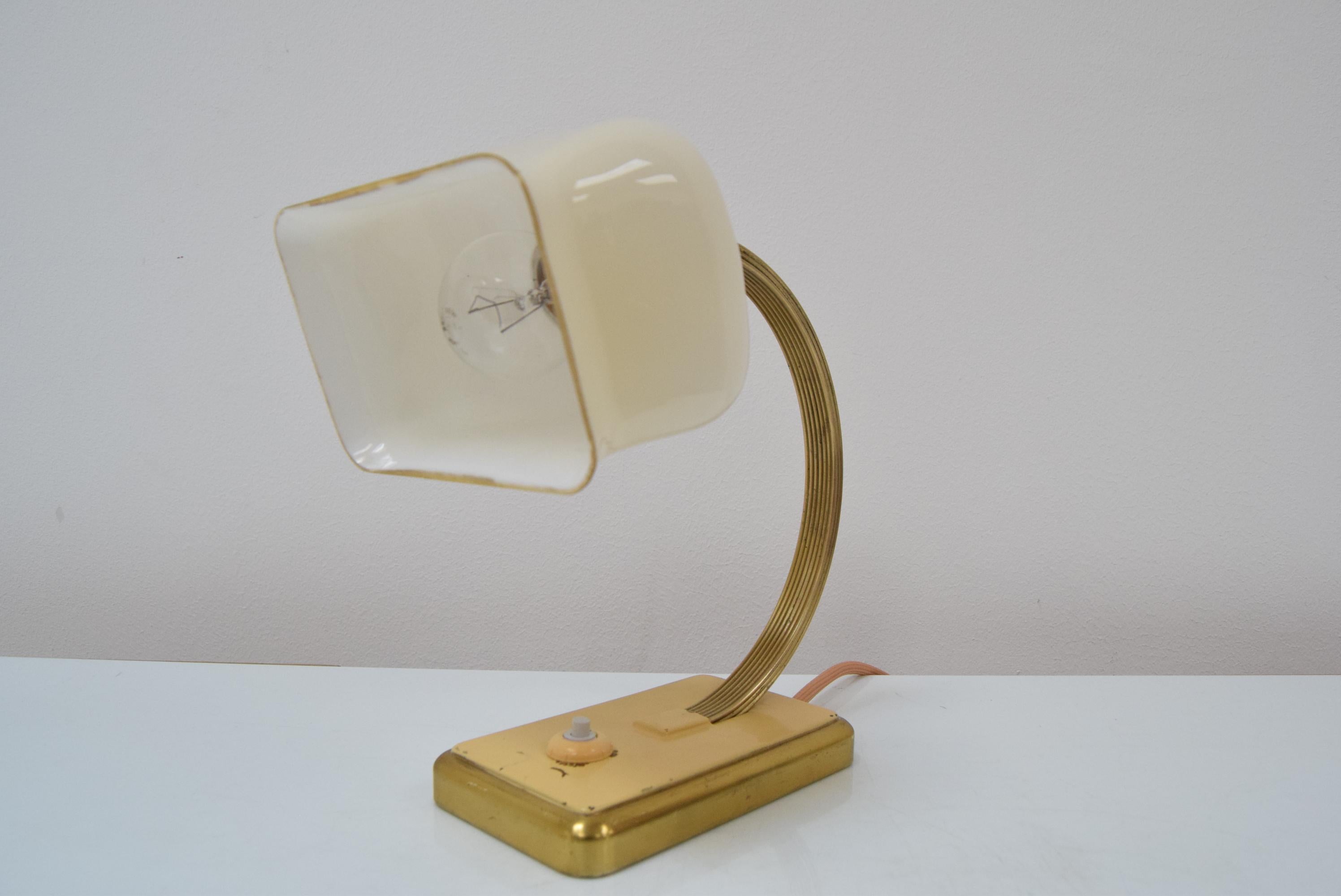 Art Deco Table or Wall Lamp, 1930's In Good Condition In Praha, CZ