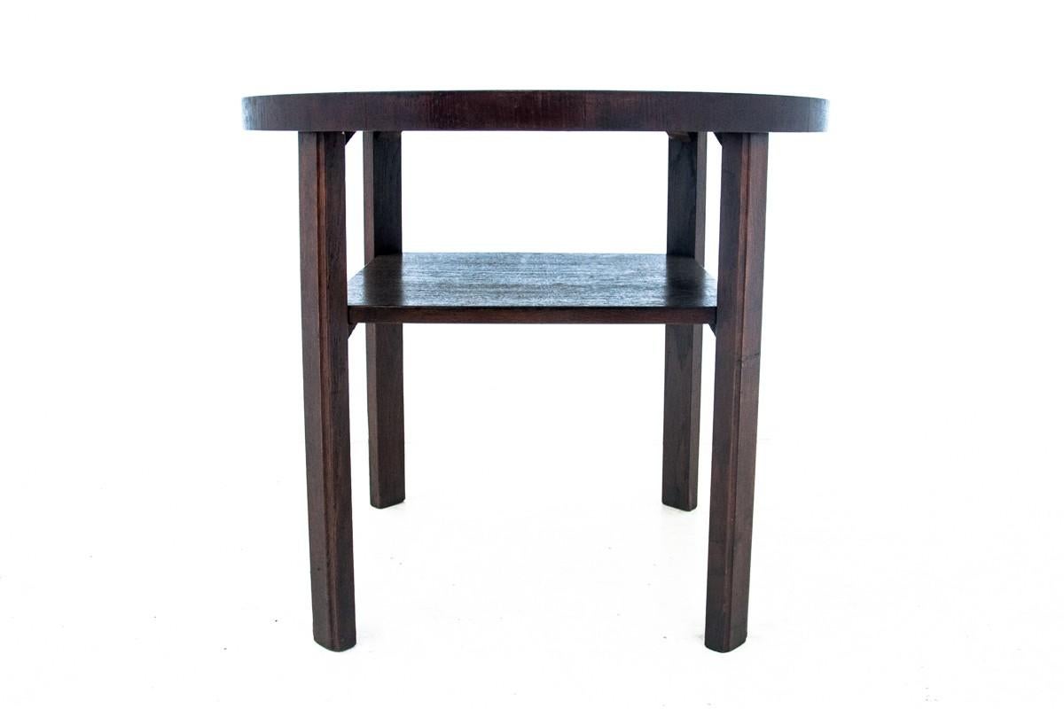 Art Deco table, Poland, 1930s
Very good condition.
Wood: oak
Dimensions: height 61 cm, diameter 70 cm.