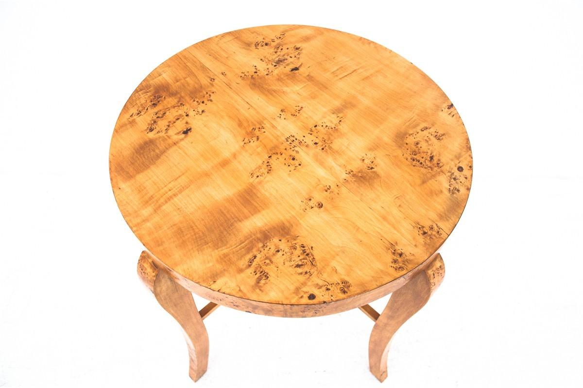 Polish Art Deco table, Poland, 1930s. For Sale