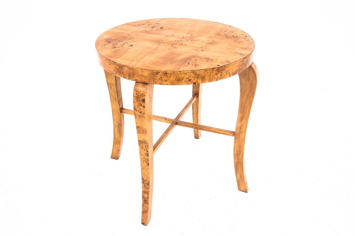 Art Deco table, Poland, 1930s. In Good Condition For Sale In Chorzów, PL