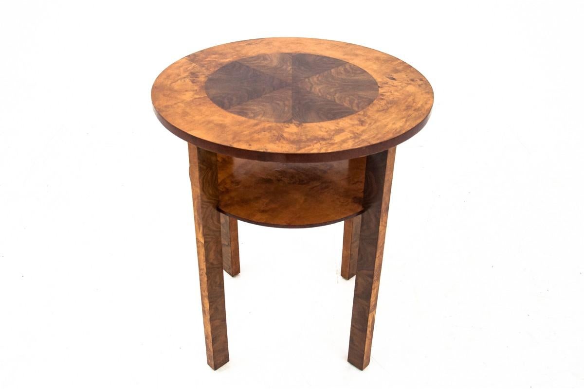 Mid-20th Century Art Deco table, Poland, 1940s. After renovation For Sale