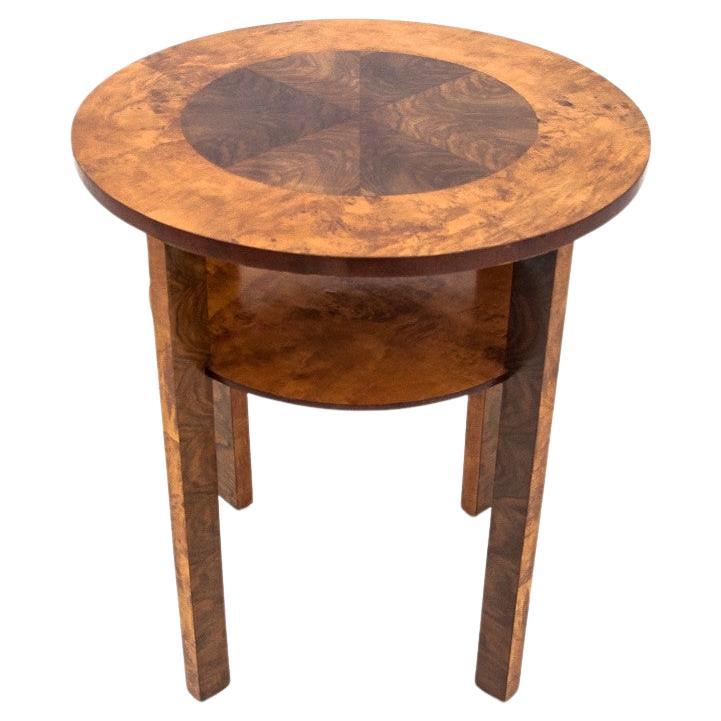 Art Deco table, Poland, 1940s. After renovation For Sale