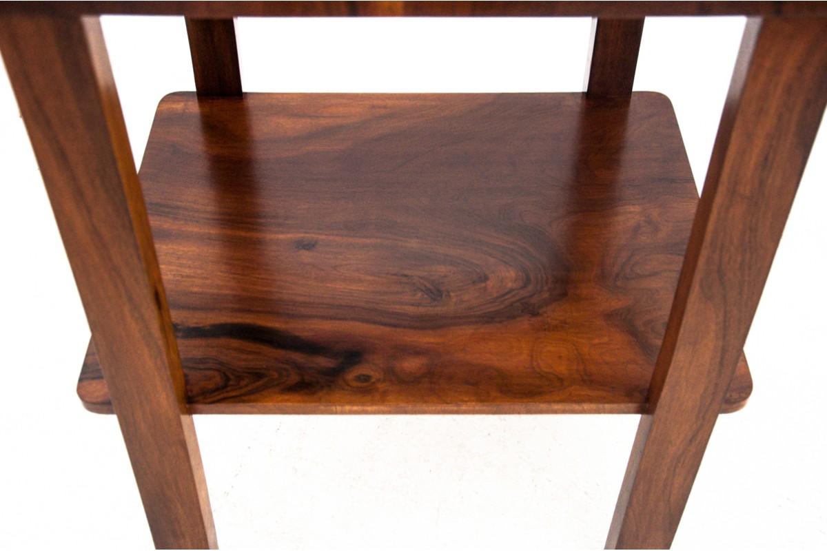Walnut Art Deco Table, Poland, 1940s, Renovated For Sale