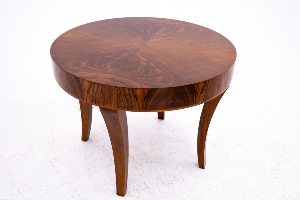 Polish Art Deco table, Poland, ca. 1950. For Sale