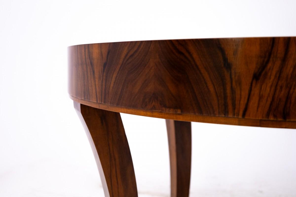 Art Deco table, Poland, ca. 1950. For Sale 1