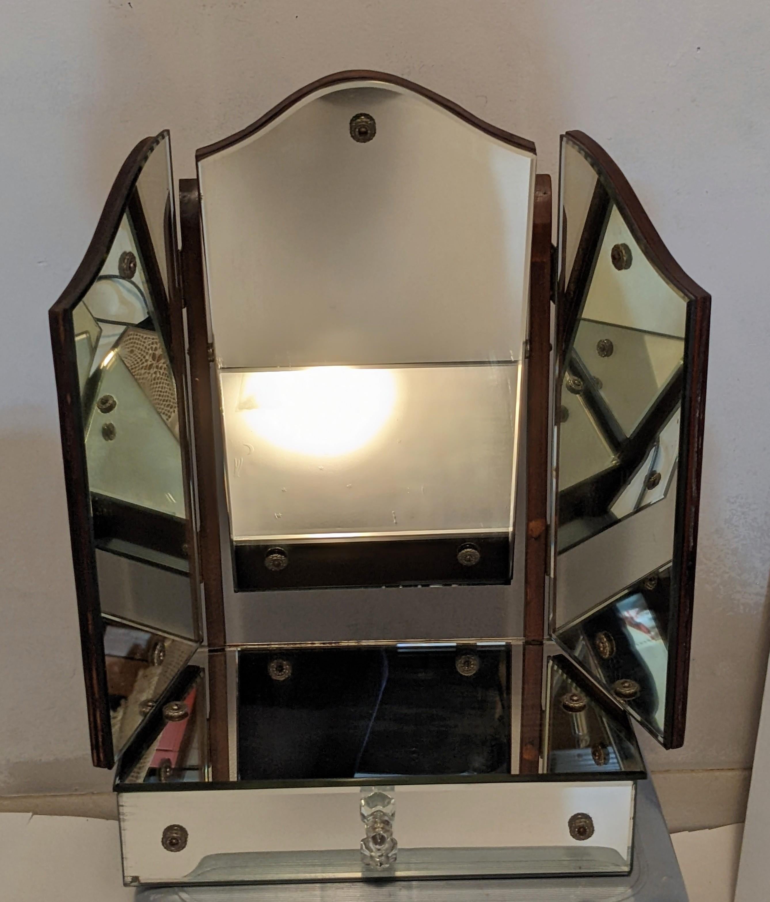 Art Deco Table Top Dressing Mirror 1
