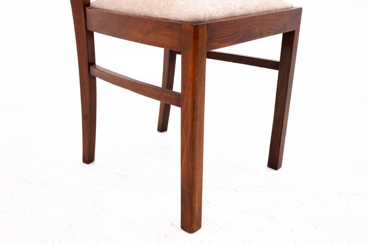 Art-Déco-Tisch mit Stühlen, Polen, 1940er Jahre. 1