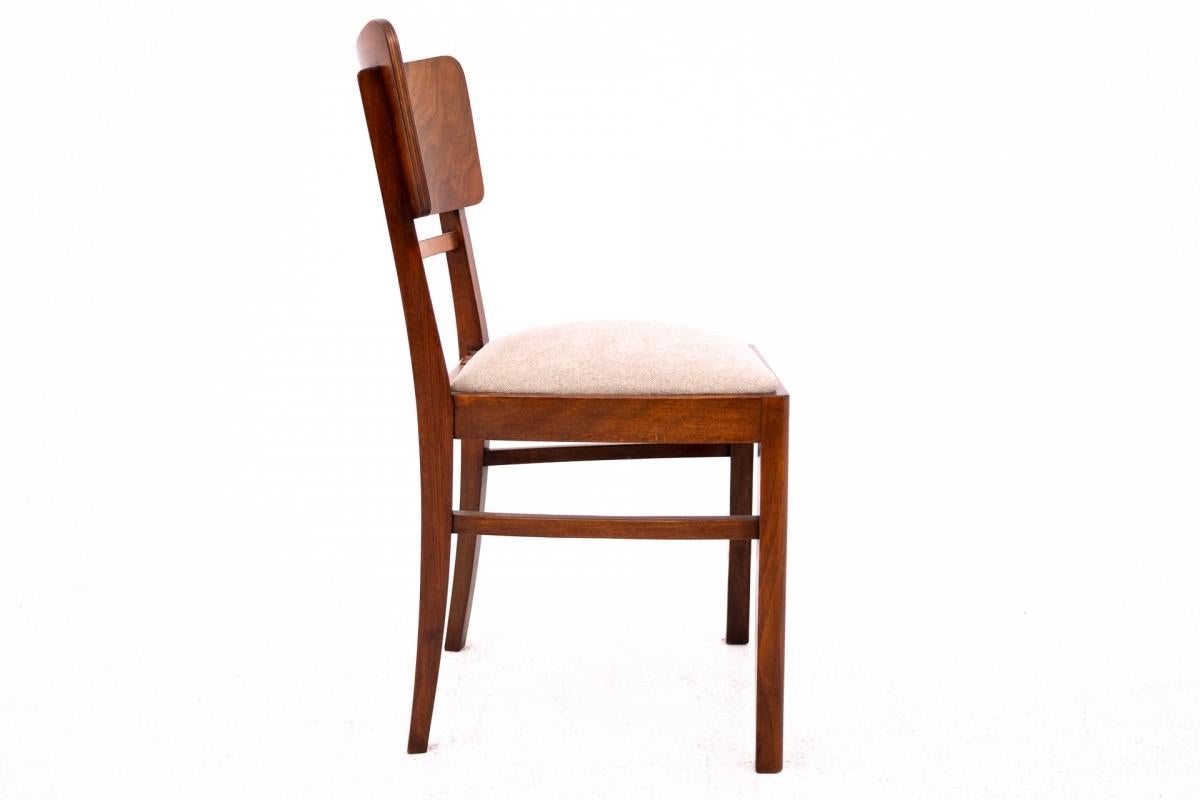 Art-Déco-Tisch mit Stühlen, Polen, 1940er Jahre. 2
