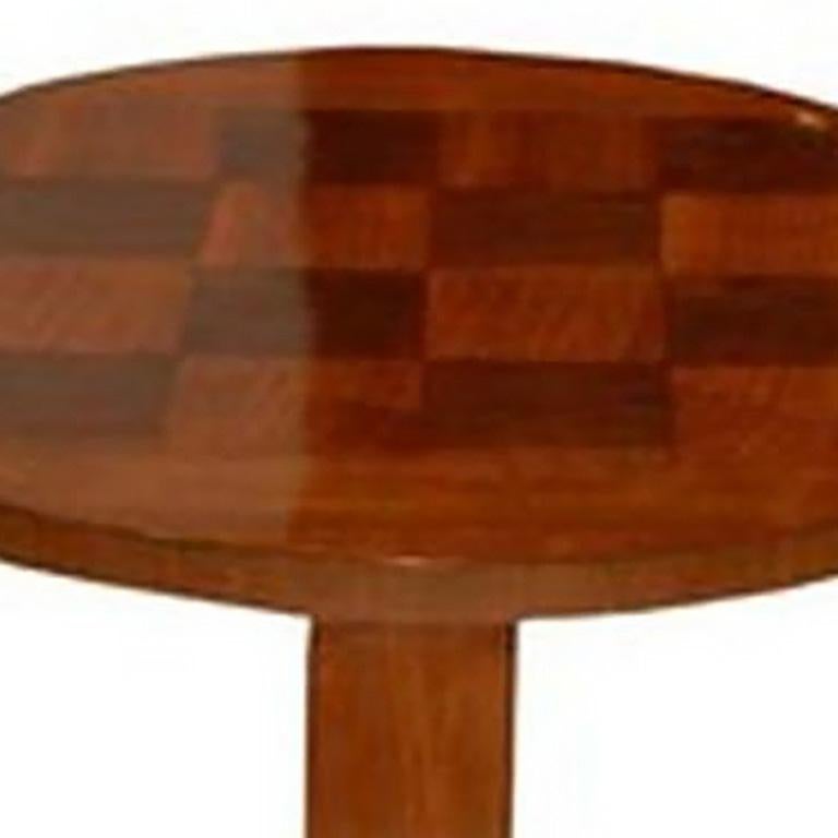 French Art Deco Table with Checkerboard For Sale