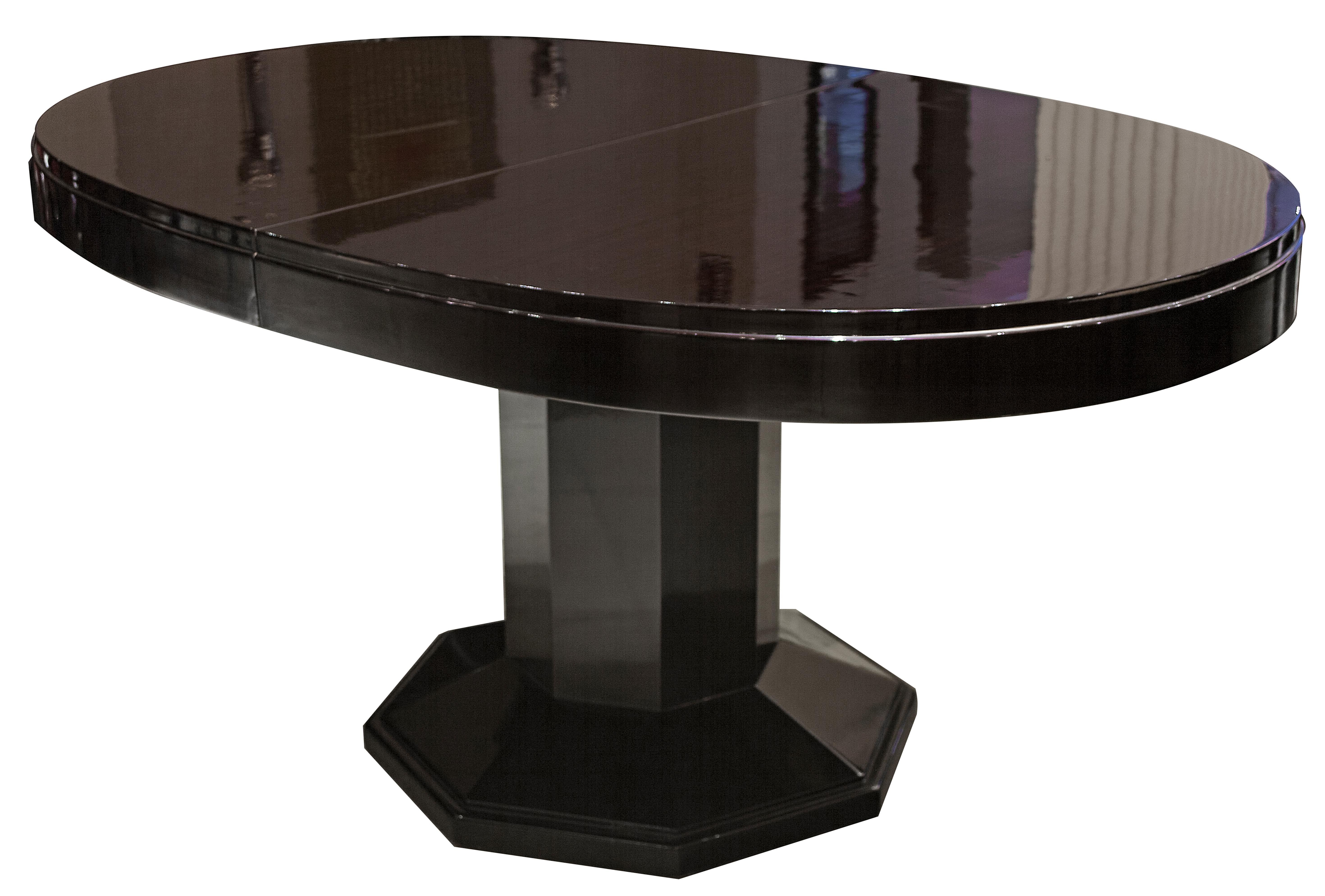 Early 20th Century Art Deco Table with Extension Board, 1920 '8 People' For Sale