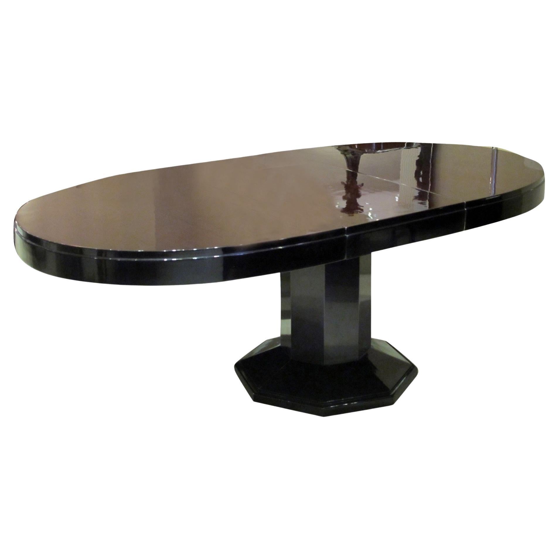 Art-Déco-Tisch mit Verlängerungsplatte, 1920 „8 Personen“