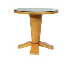 Art Deco Table with Mirrored Top, circa 1940