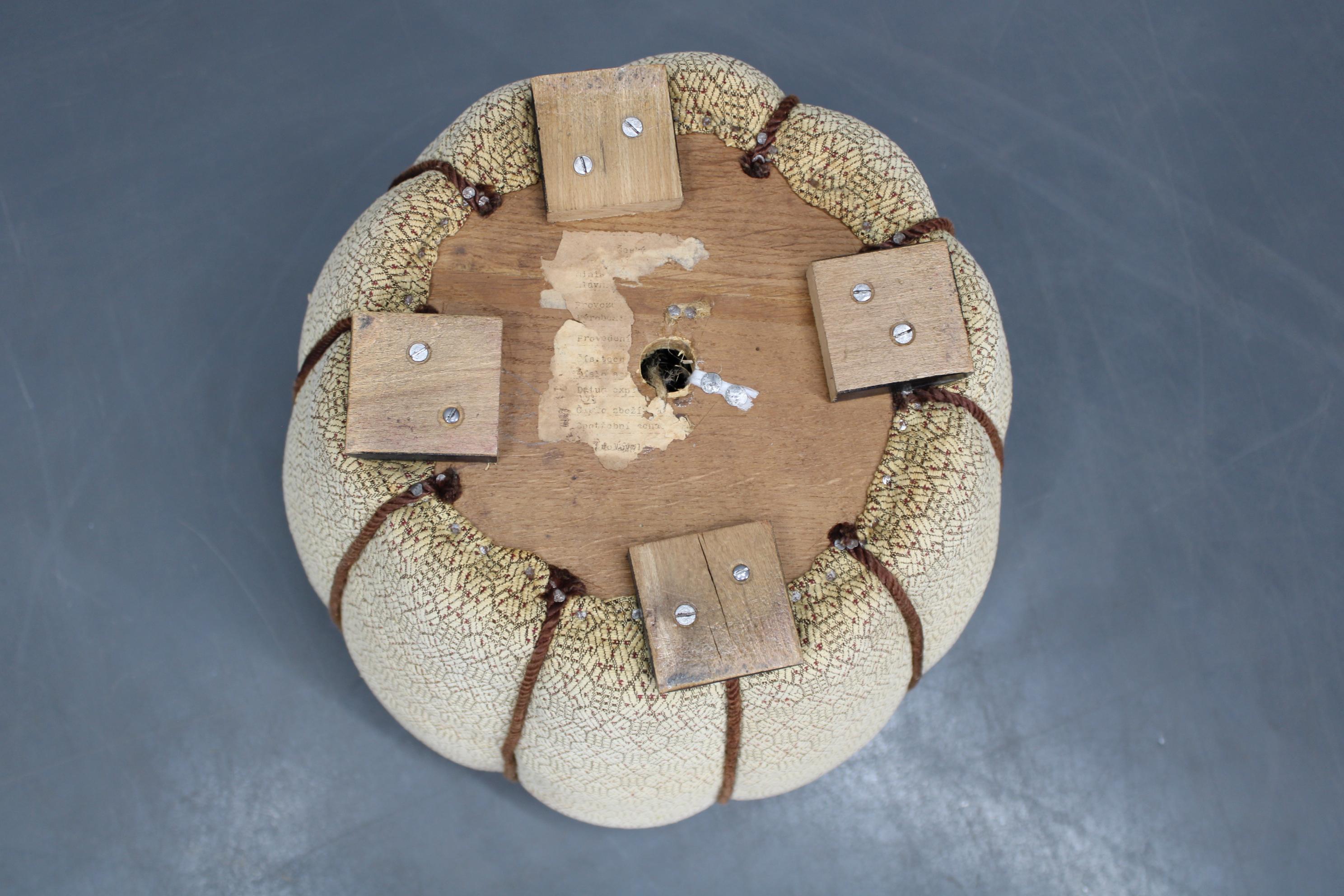 Tabouret Art Déco de Jindrich Halabala, Checoslovaquia Años 30 en venta 4