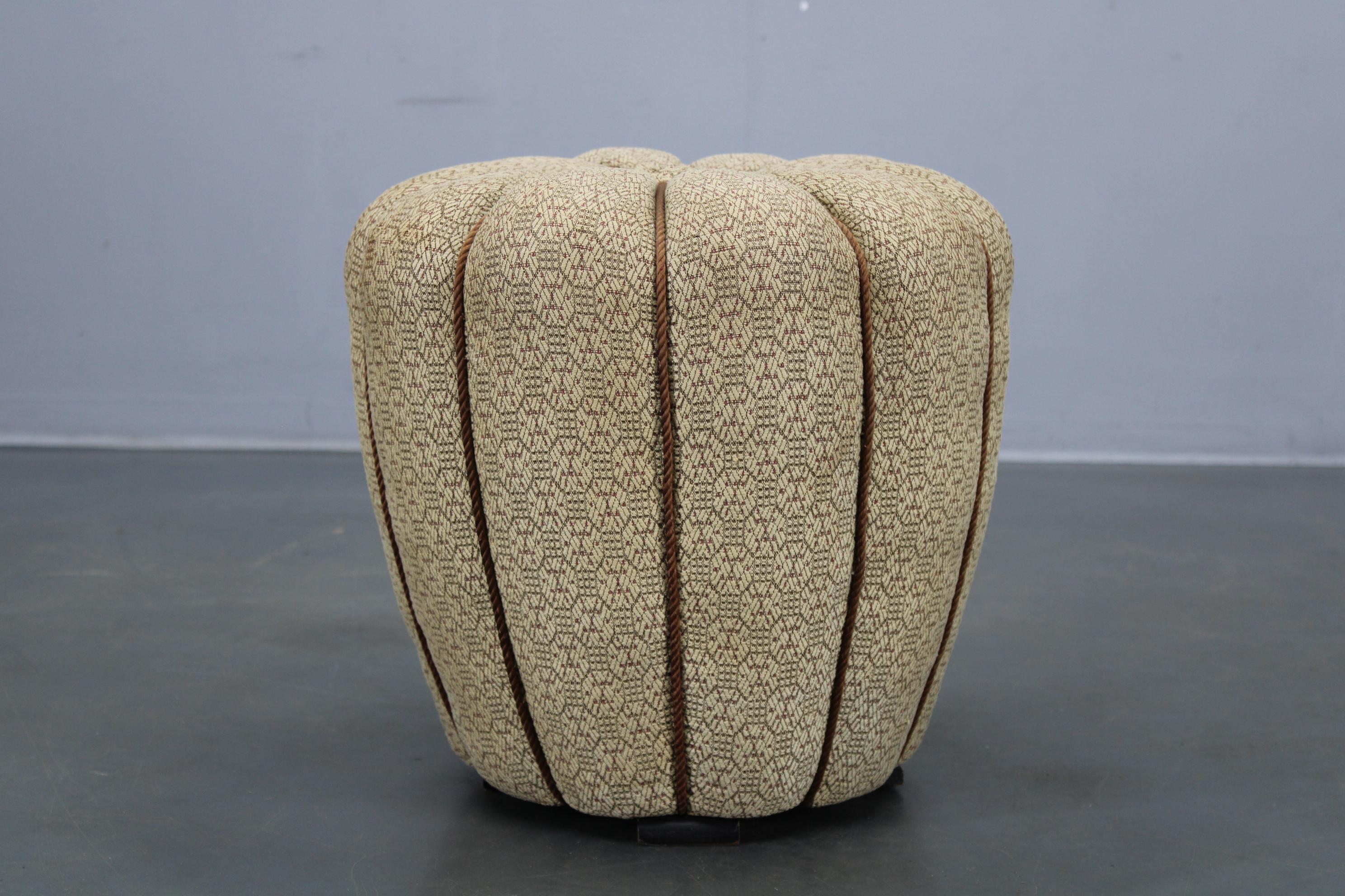 Tabouret Art Déco de Jindrich Halabala, Checoslovaquia Años 30 Art Decó en venta