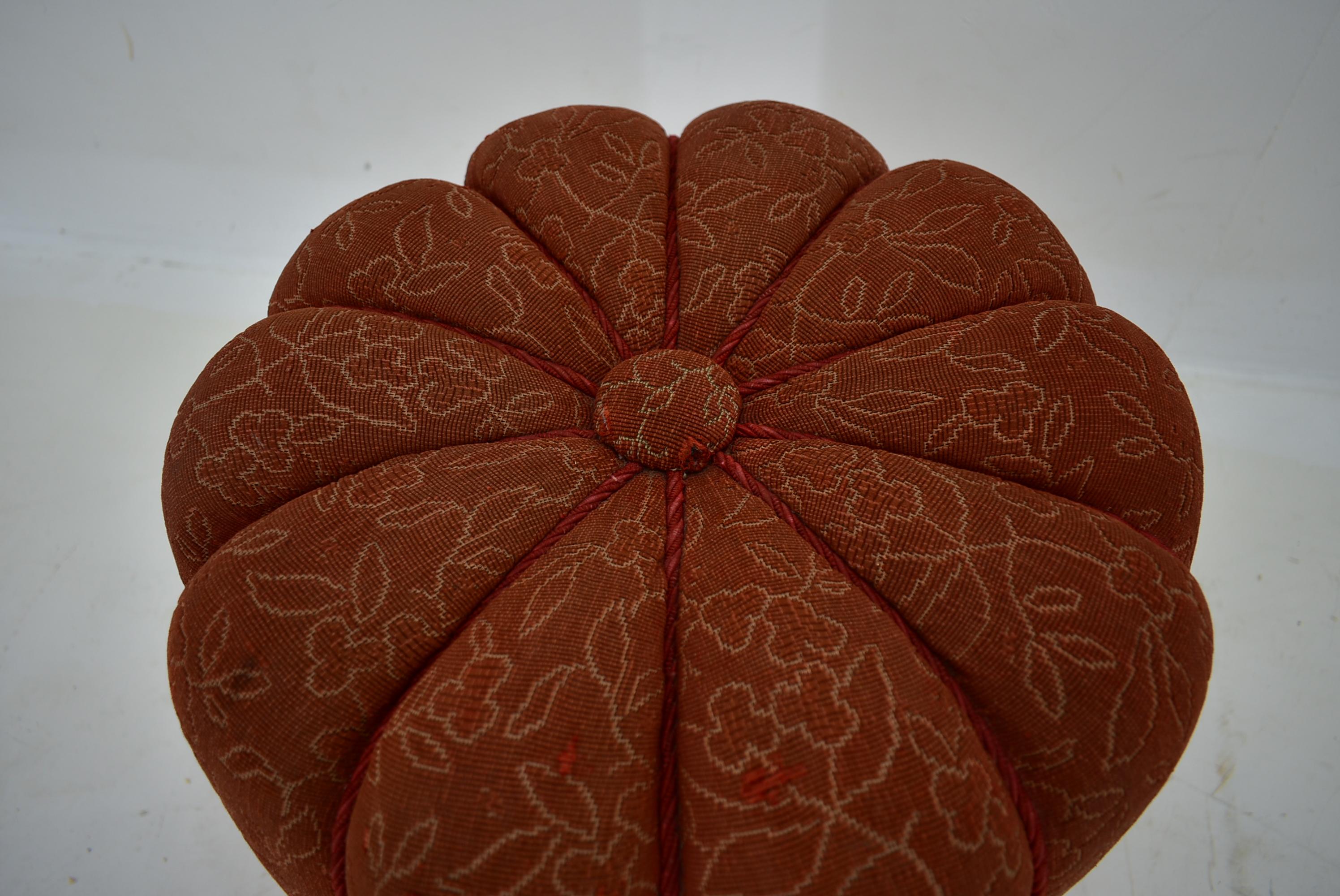 Czech Art Deco Tabouret Designed by Jindřich Halabala, 1940s For Sale