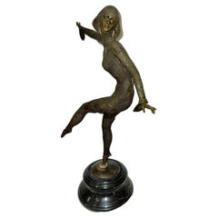 Art Deco Tall Bronze Figure "Phoenician Dancer" by Demetre Chiparus