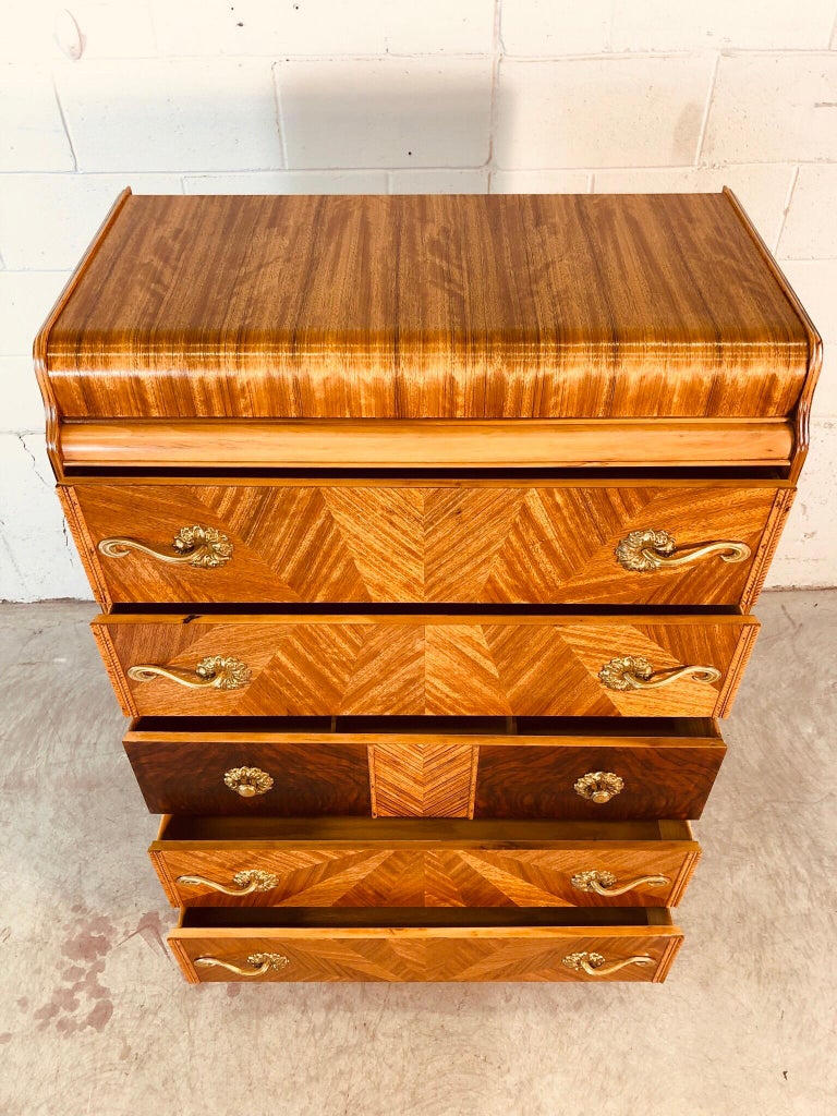 Art Deco Tall Dresser at 1stDibs