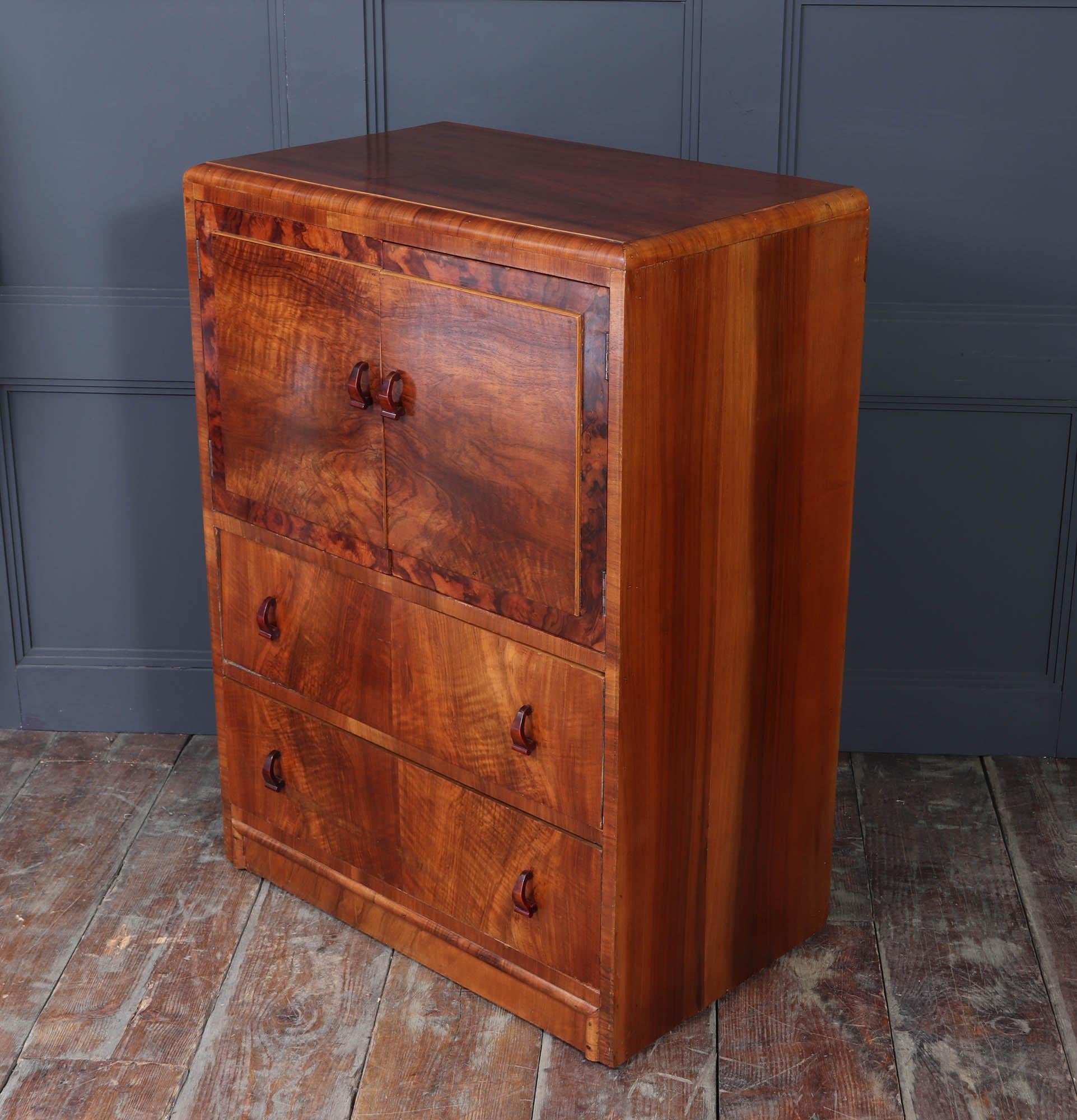 Art Deco Tallboy in Walnut 2
