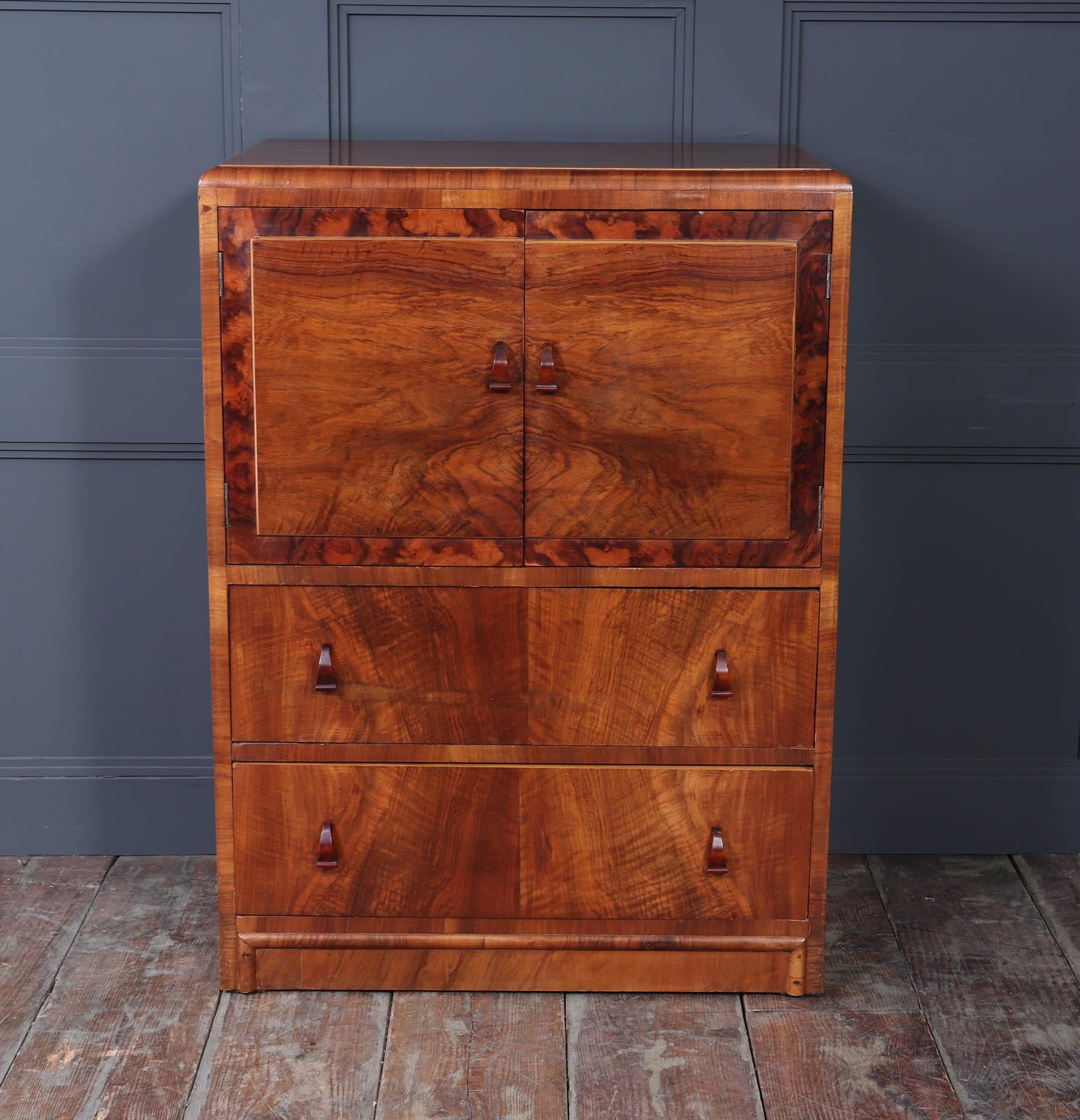 Art Deco Tallboy in Walnut 3