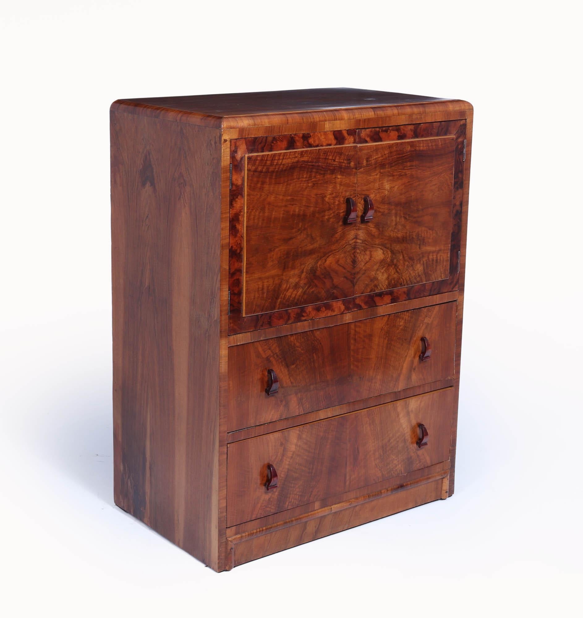 Art Deco Tallboy in Walnut 4