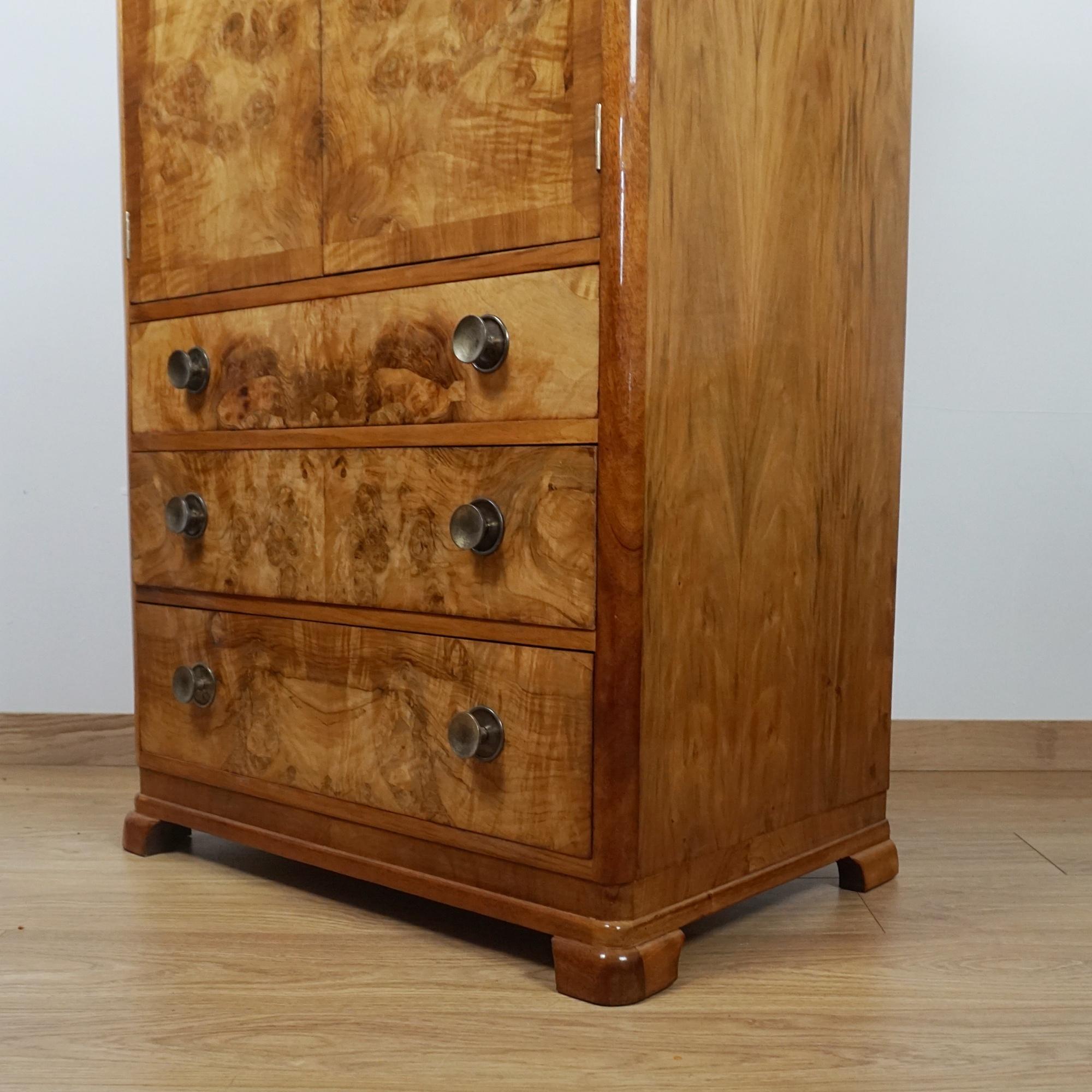 Art Deco Tallboy / Wäscheschrank im Angebot 4
