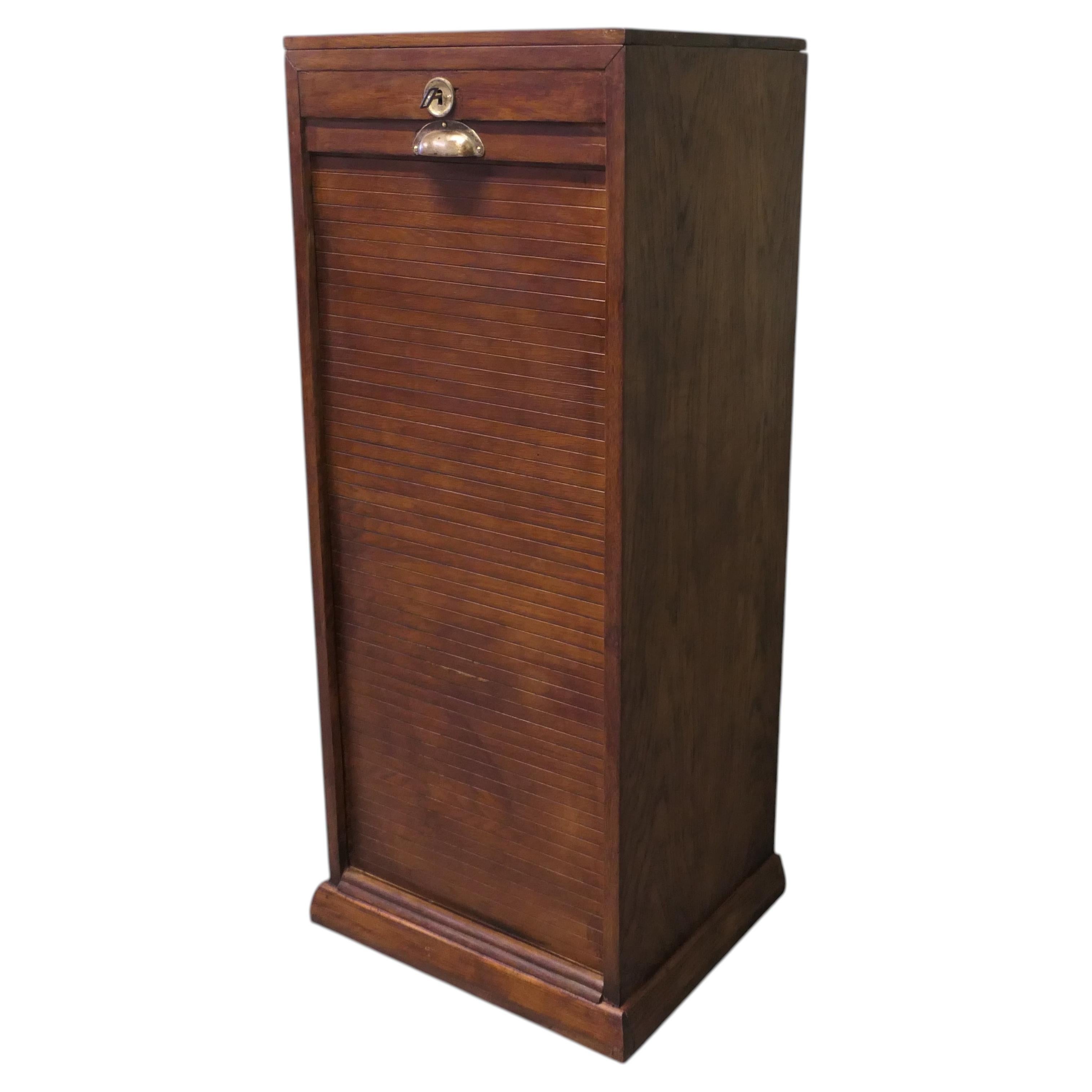 Art Deco Tambour Fronted Oak Filing Cabinet This is an attractive piece