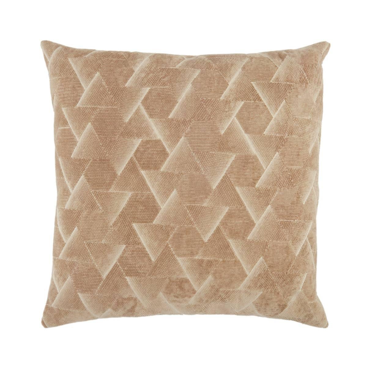 Coussin d'appoint marocain géométrique Art Déco Tan Sands Neuf - En vente à West Hollywood, CA