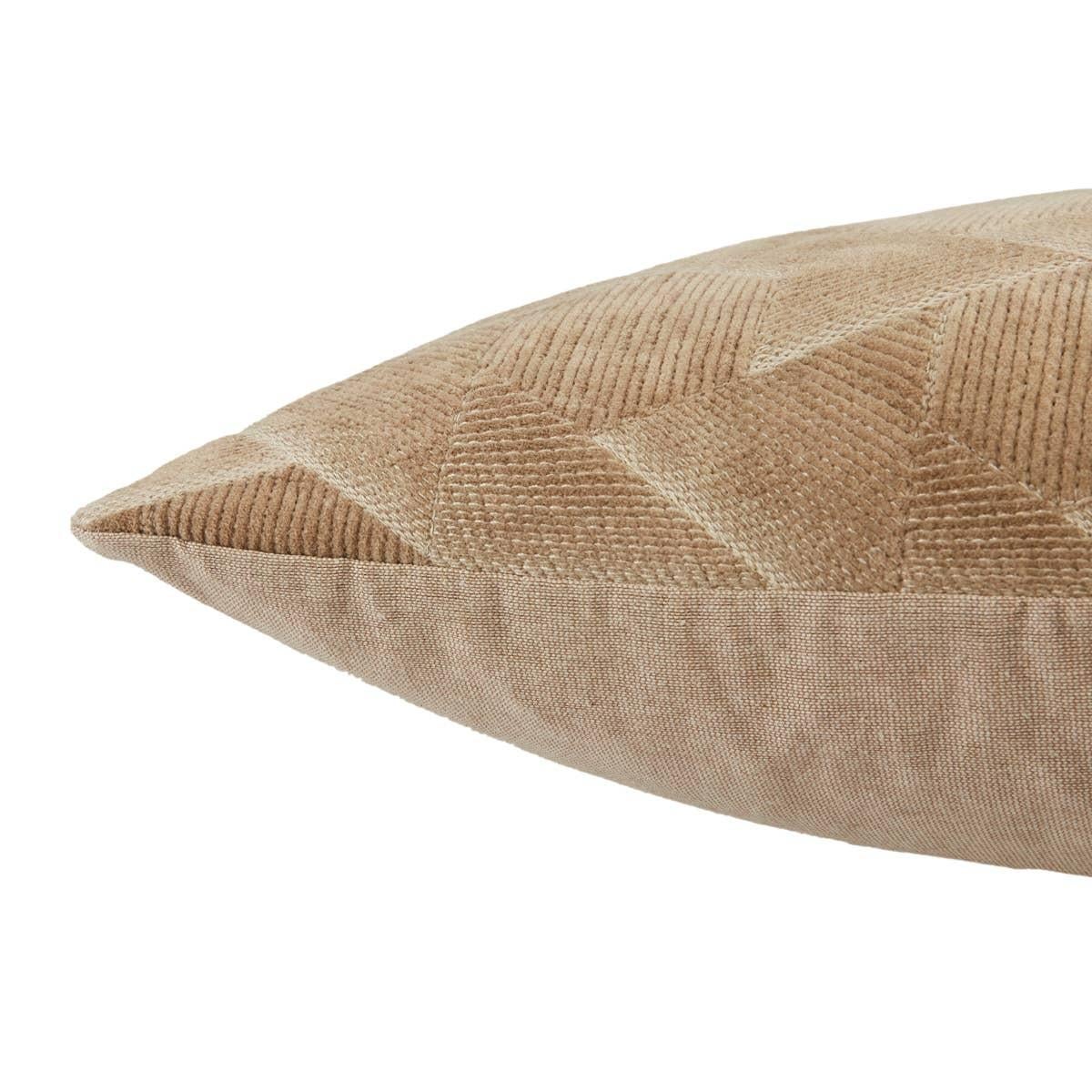 XXIe siècle et contemporain Coussin d'appoint marocain géométrique Art Déco Tan Sands en vente