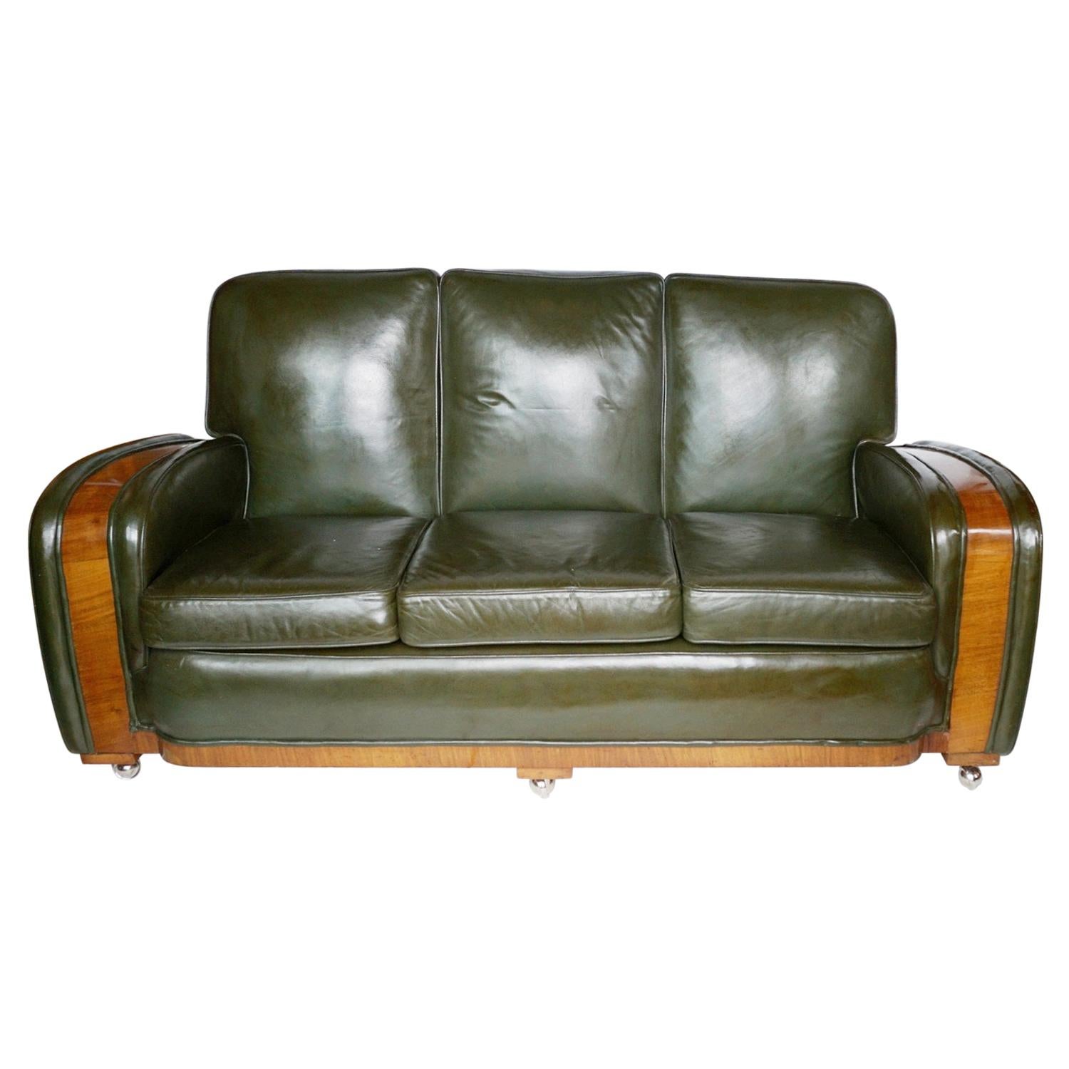 Art Deco Tank Sofa Attributed to Heal's of London