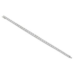 Pulsera Art Decó cónica con línea de diamantes