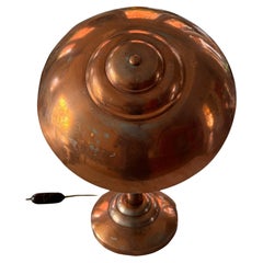 Art Deco task light, titling function, in Patinated Copper on Aluminium