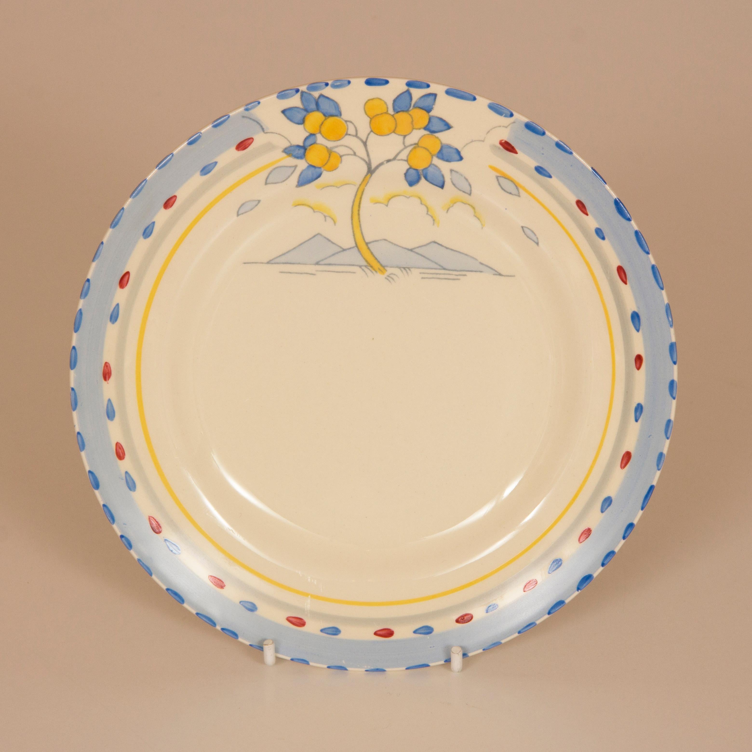 British Art Deco Tea and Dinner Service by Burleigh Ware