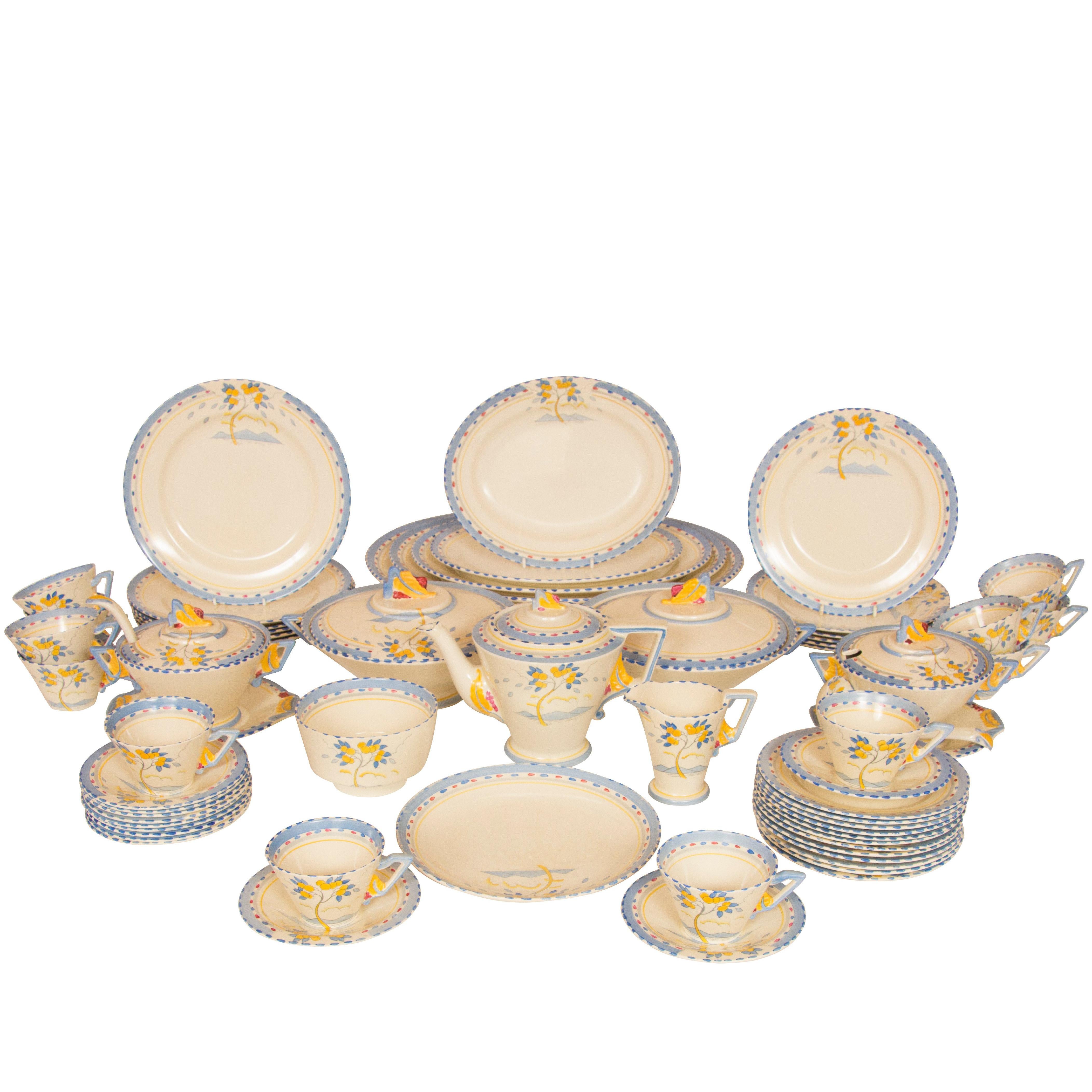 Art Deco Tea and Dinner Service by Burleigh Ware