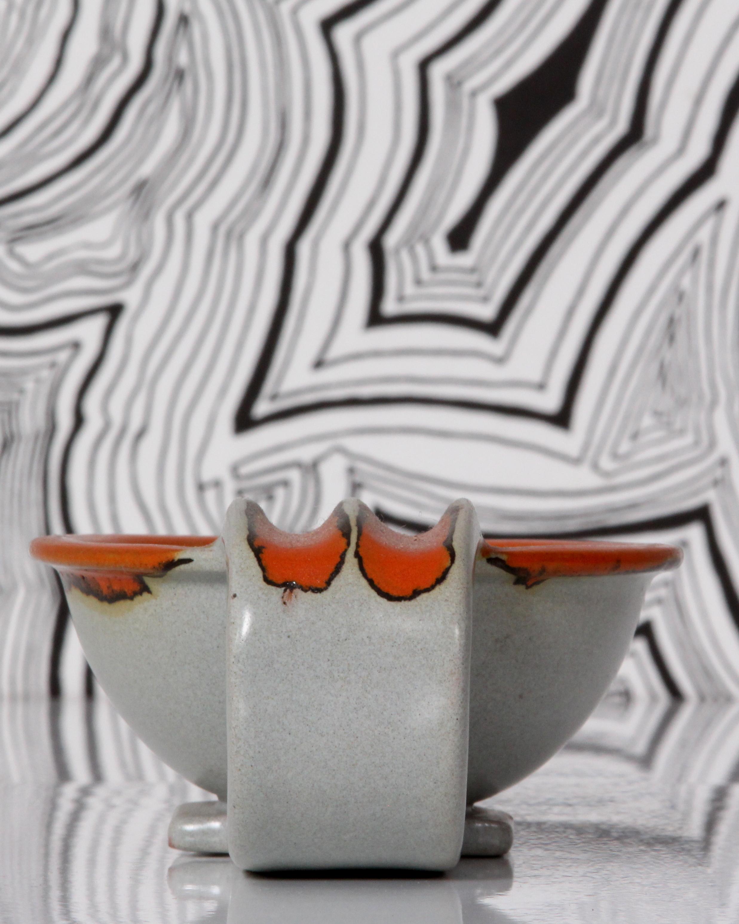 Art Deco Tea Service by Carstens Uffrecht ar 1930 uranium glaze + cups + plates  For Sale 7