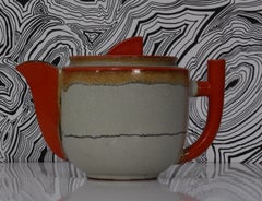 Art Deco Tea Service by  Hildegard Delius ar 1930 uranium glaze + cups + plates